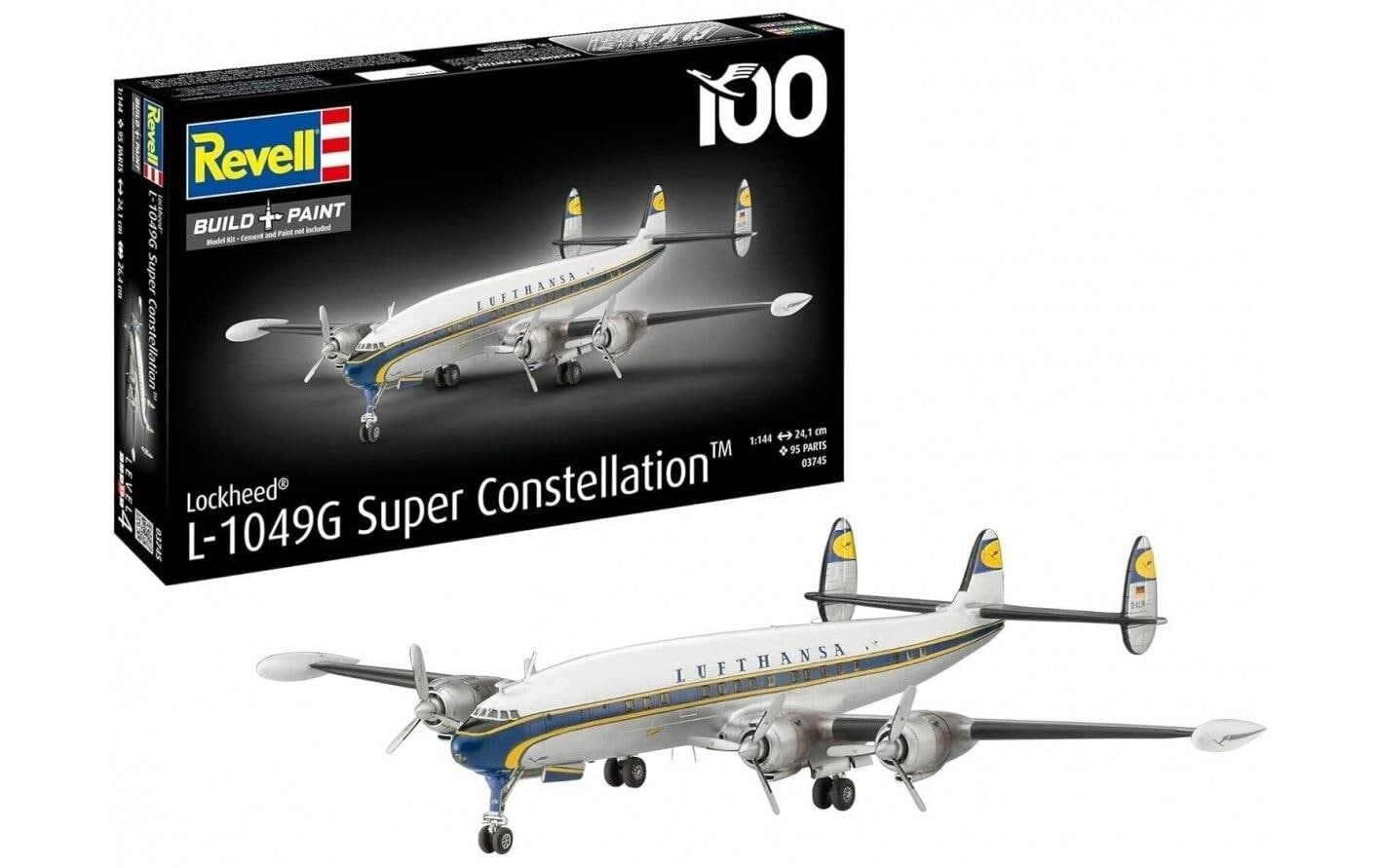 Revell® Modellbausatz »Lockheed L.1049G Super Constellation Lufthansa 1:144« 95 Stk. tlg. 1:144