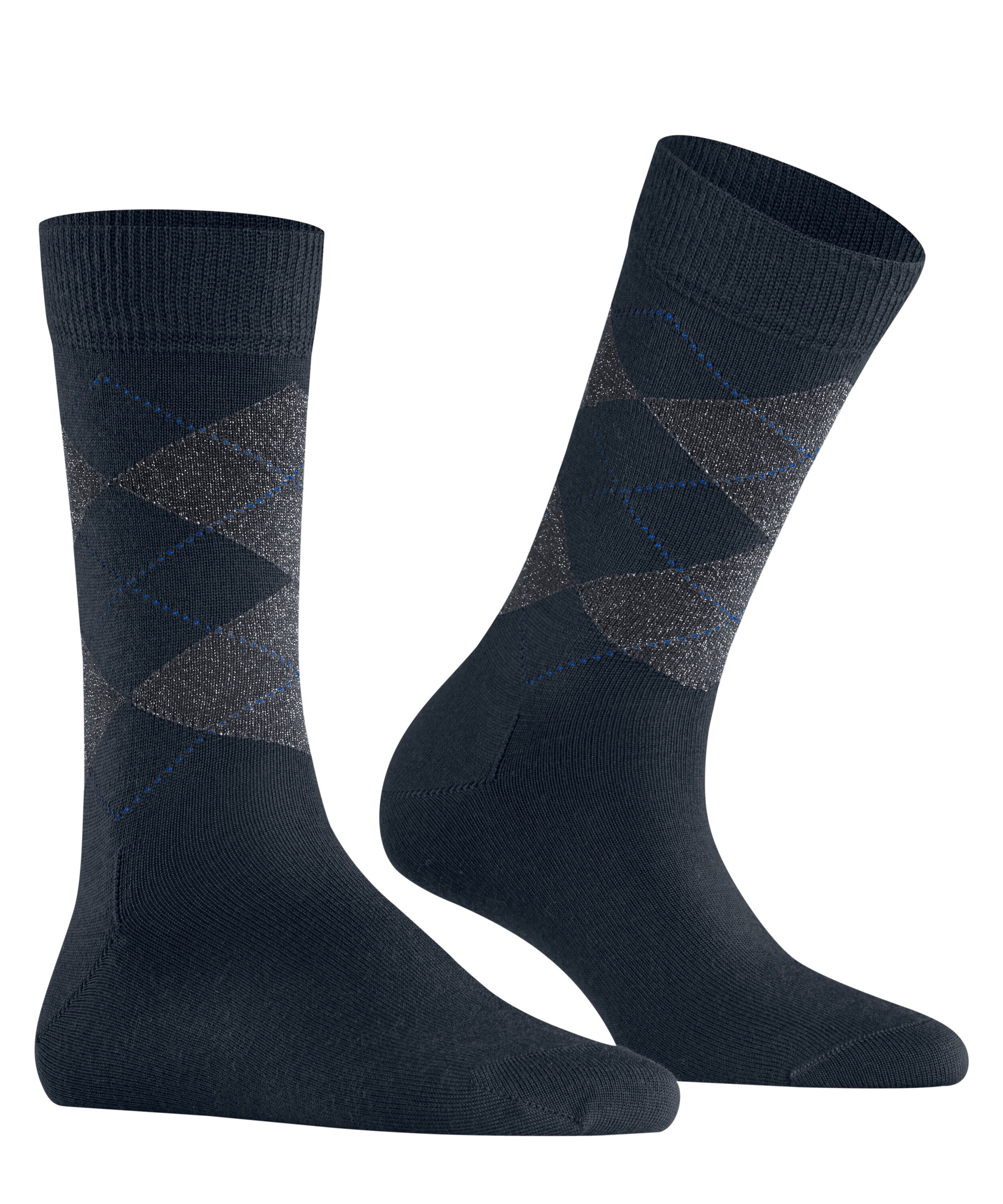 Burlington Socken »Marylebone Glitter« Einheitsgrösse 36-41, Argyle-Muster, Lurex-Fäden, wärmend