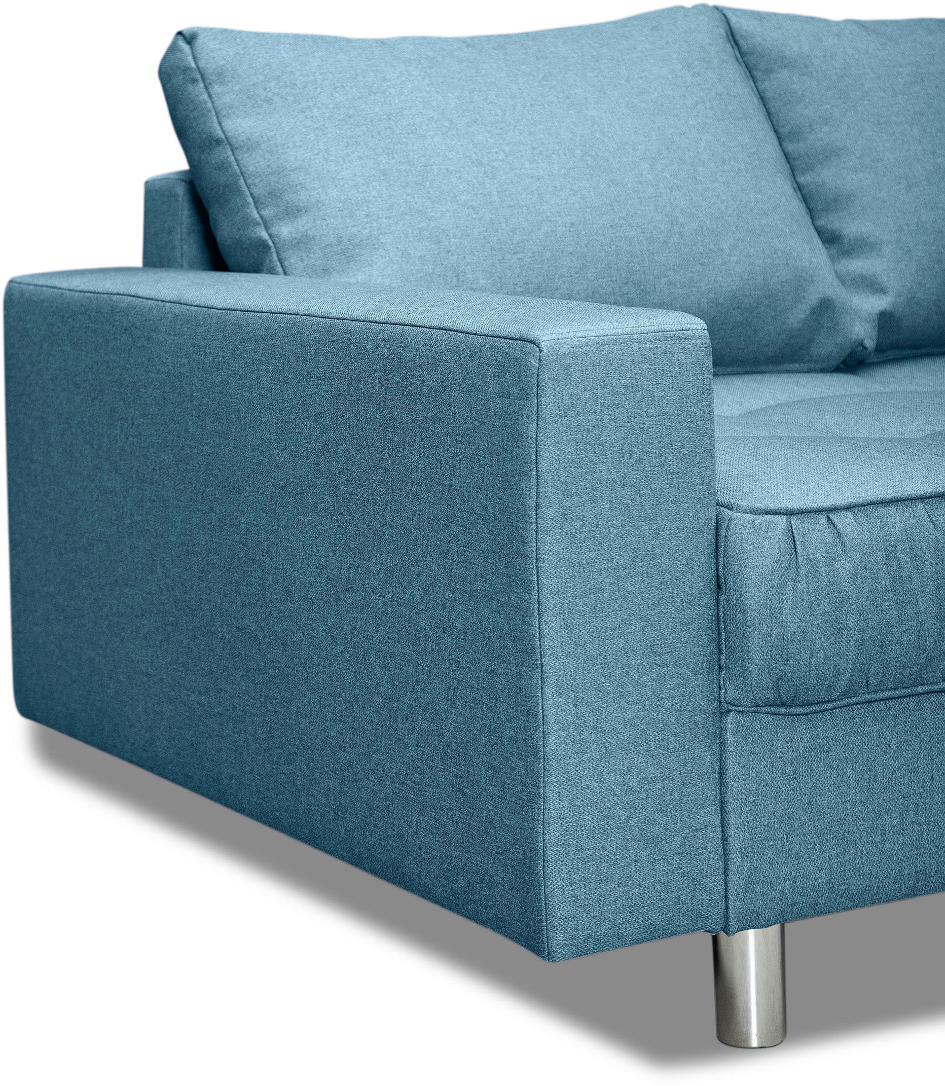 COLLECTION AB Ecksofa »Cannes L-Form« mit Hocker, inkl. Schlaffunktion