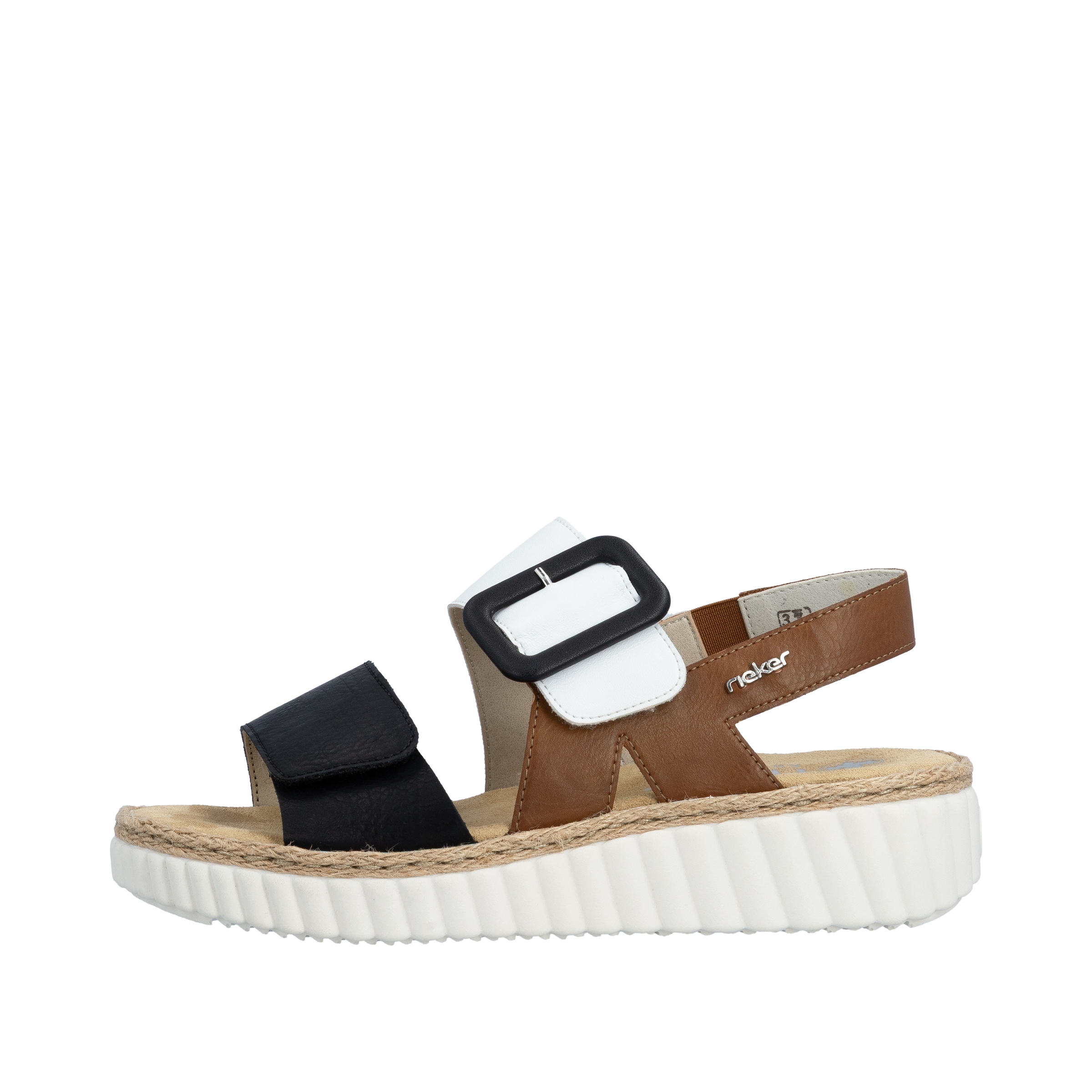 Rieker  chaussure d'été, sandale, talon compensé, forme confortable