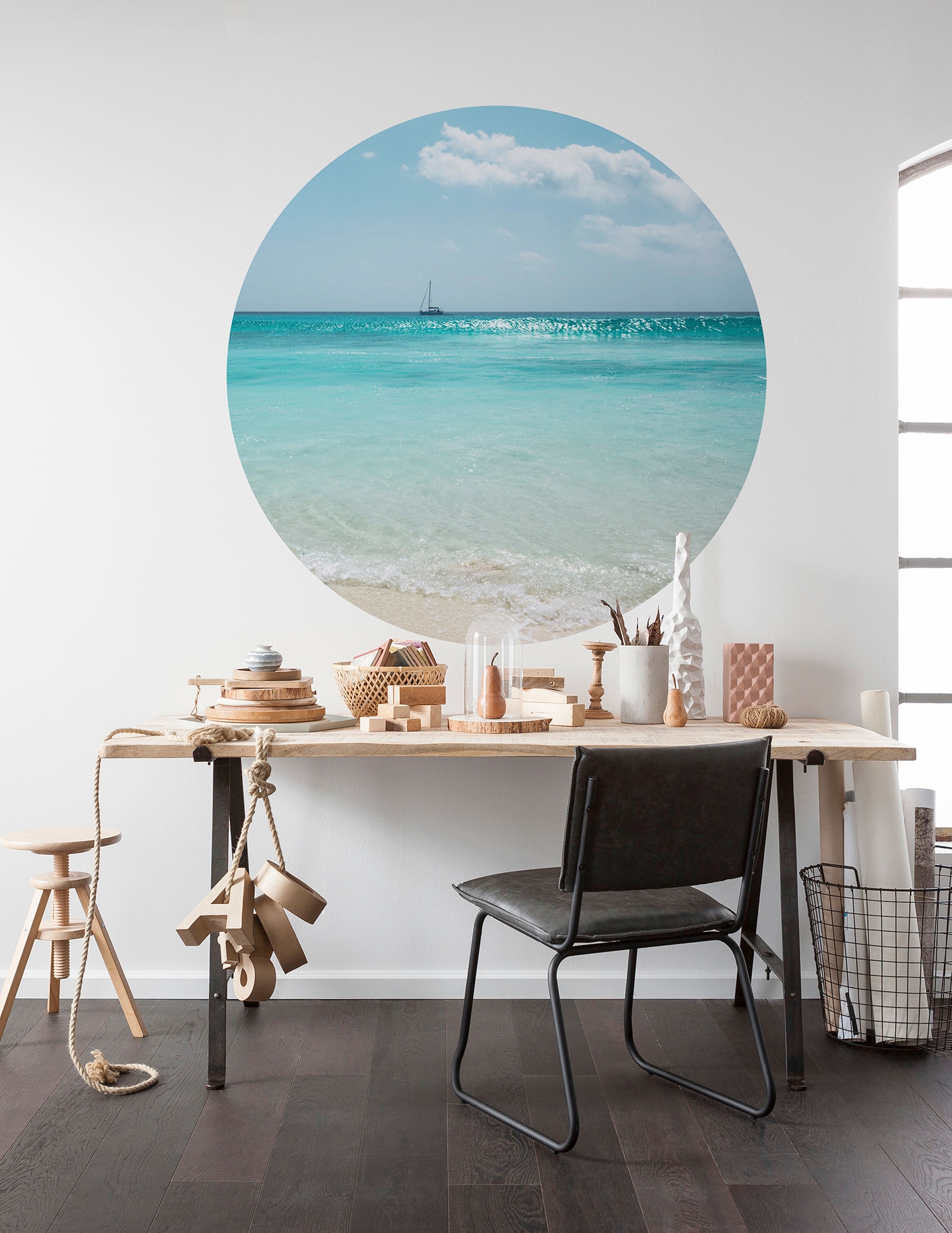Komar Fototapete »Vlies selbstklebend - Lagoon - Grösse 125 x 125 cm« bedruckt glatt Wohnzimmer, Schlafzimmer