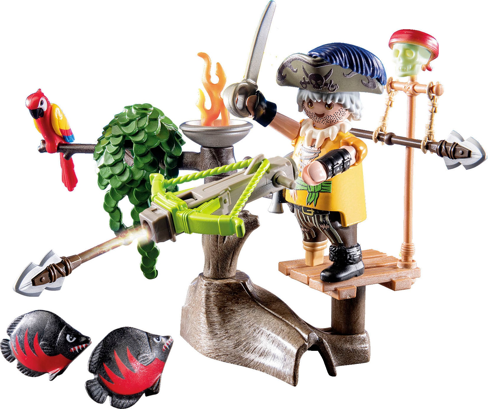 Playmobil® Konstruktions-Spielset »Pirat mit Balliste (71795), Playmobil Pirates«