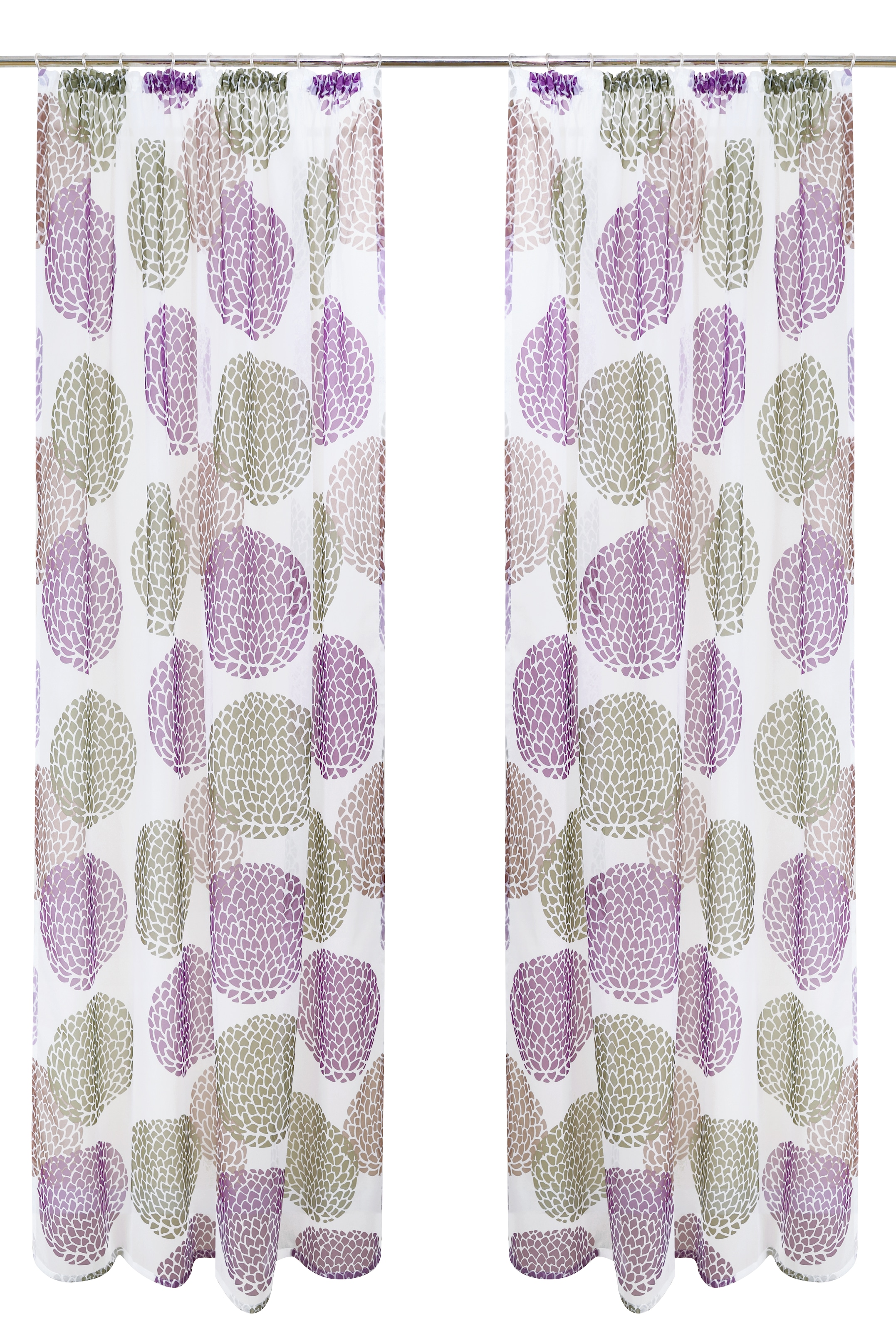 GOODproduct Rideau »Belem« Bande volante 1 cuis tlg. 1 bzw. 2 Schals, Vorhang, Fertiggardine, Kreise