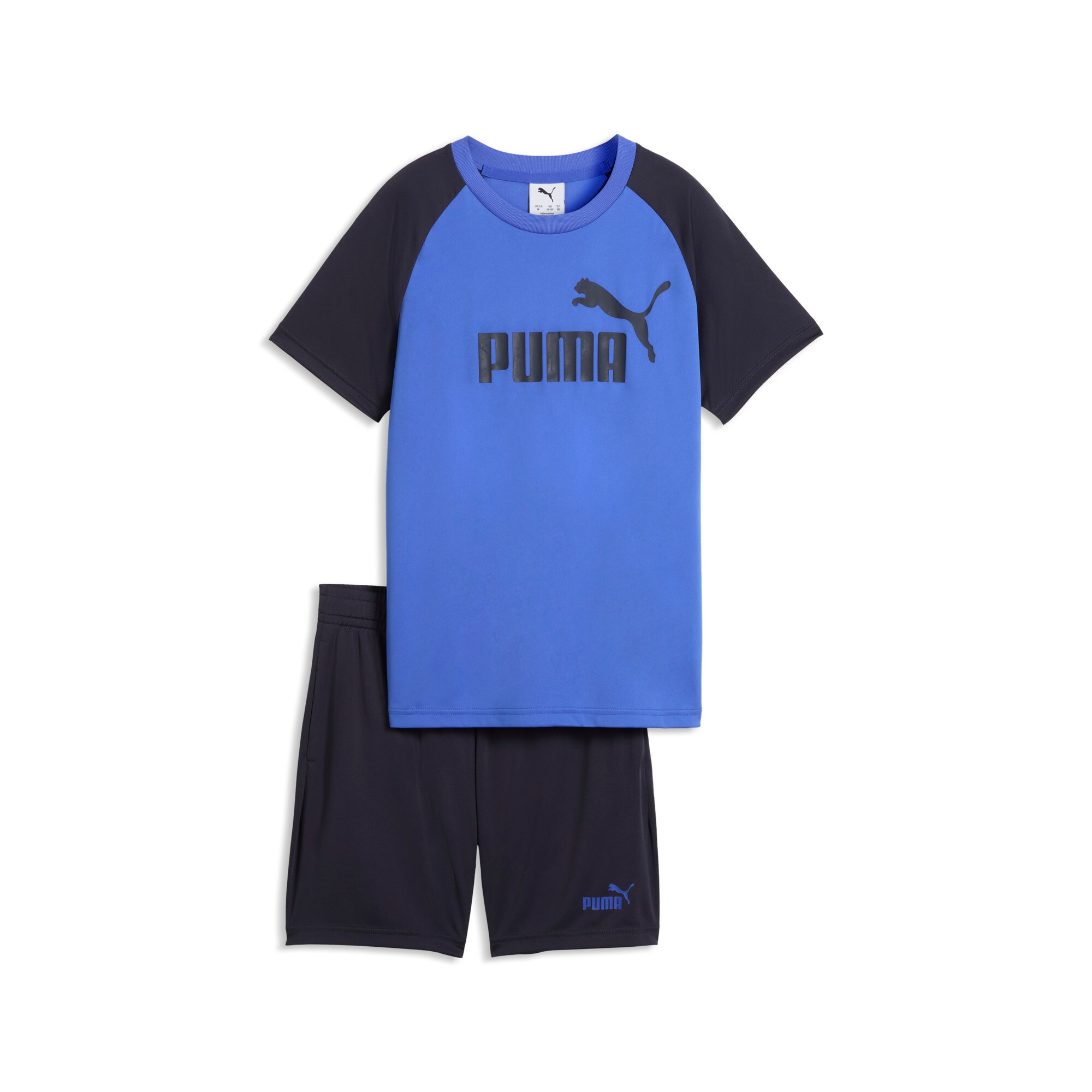 PUMA Combinaison d'entraînement »ESS NO.1 LOGO POLY TEE AND SHORTS SET B« 2 pièces ensemble deux pièces, avec technologie DryCELL, respirant