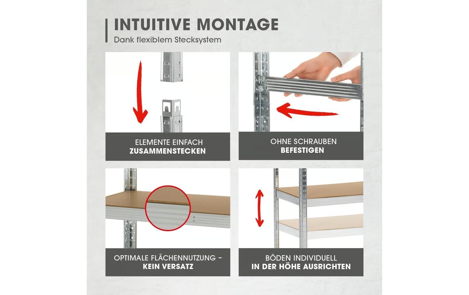 EASYmaxx Étagère multi-usages »180 x 90 x 40 cm«
