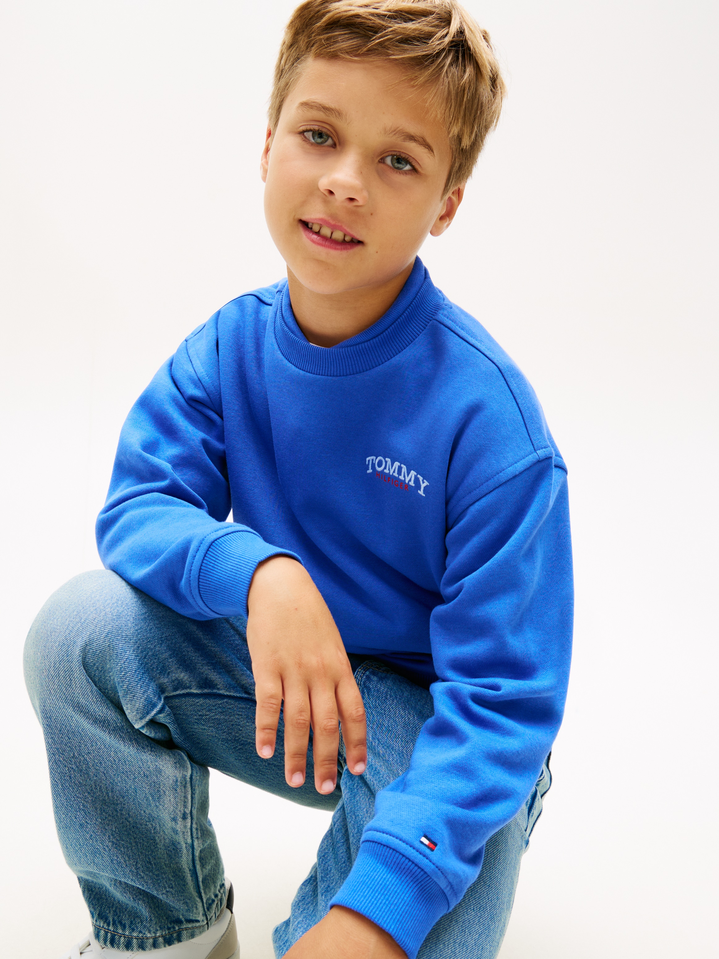 Tommy Hilfiger Sweatshirt »MONOTYPE GRAPHIC SWEATSHIRT«, Kinder bis 16 Jahre, Druck
