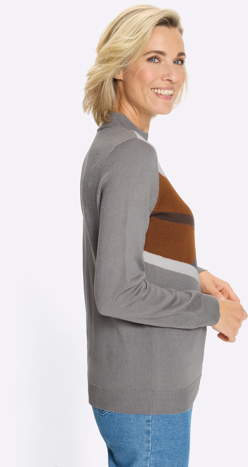 Classic Basics Pull à col montant »Langarm-Pullover«