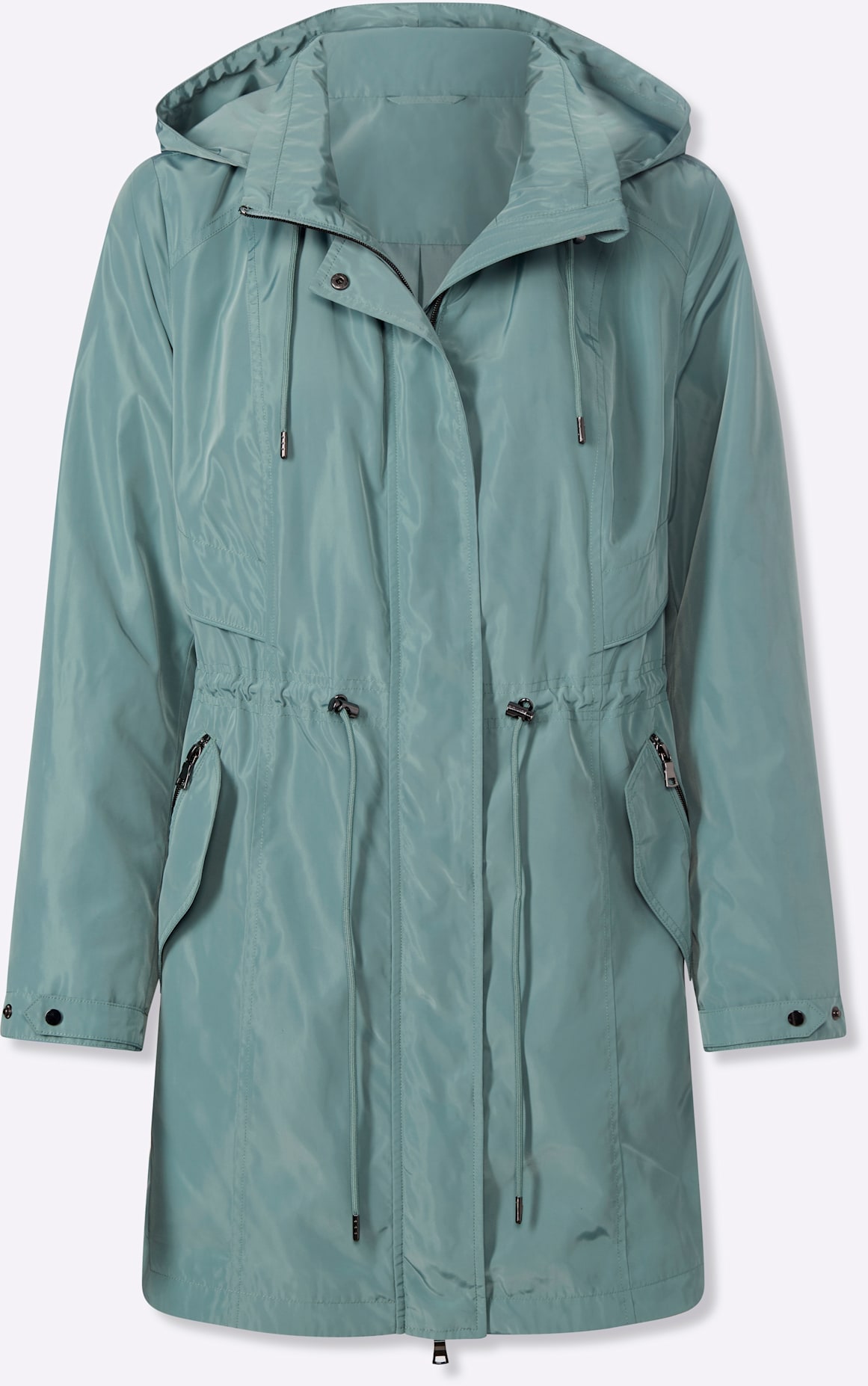 Inspirationen Veste longue mit Kapuze