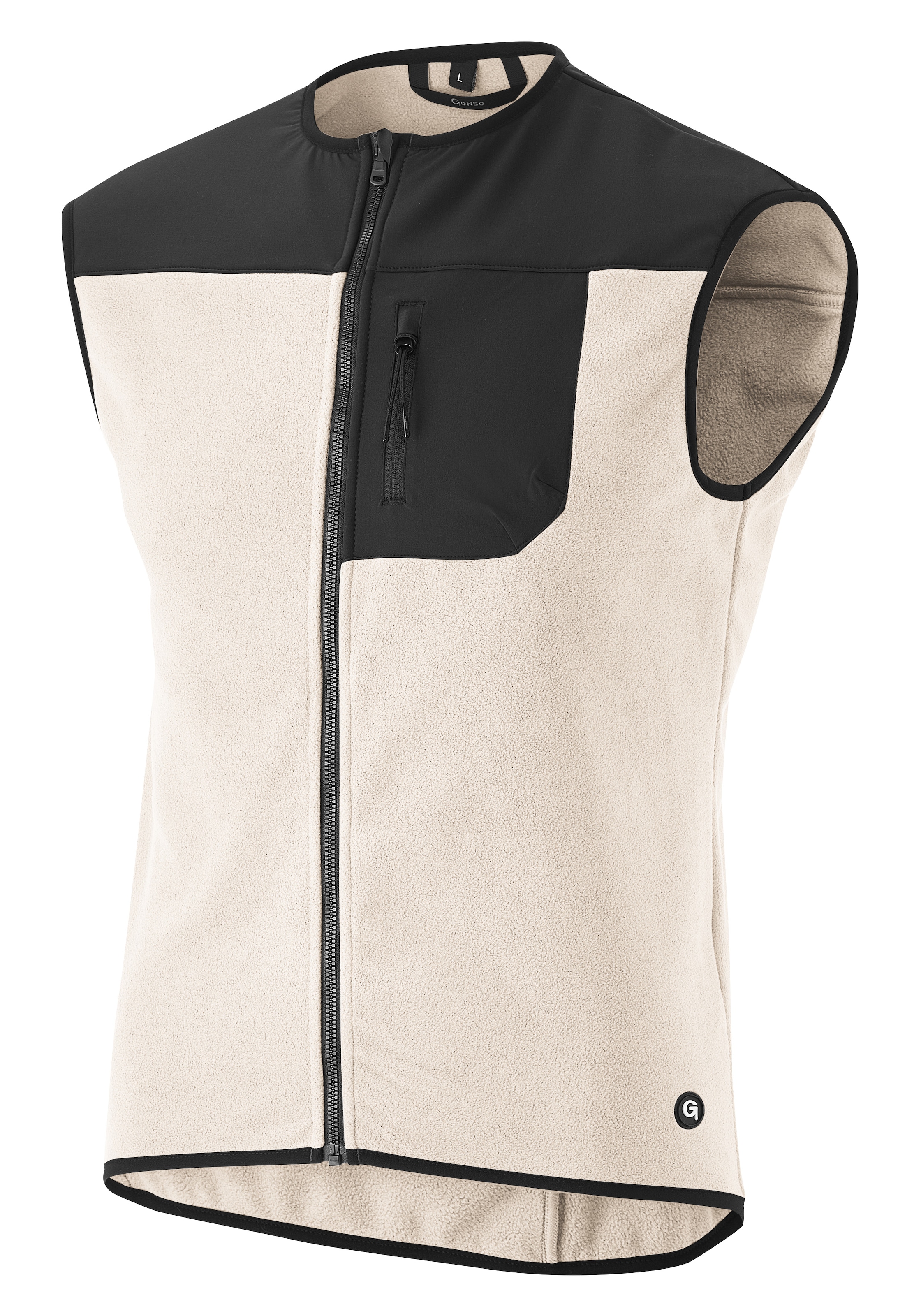 Gonso Veste de vélo »ADVENTURE VEST FLEECE« Unisex Radweste, warme Fleece-Weste, integrierte Smartphone Tasche