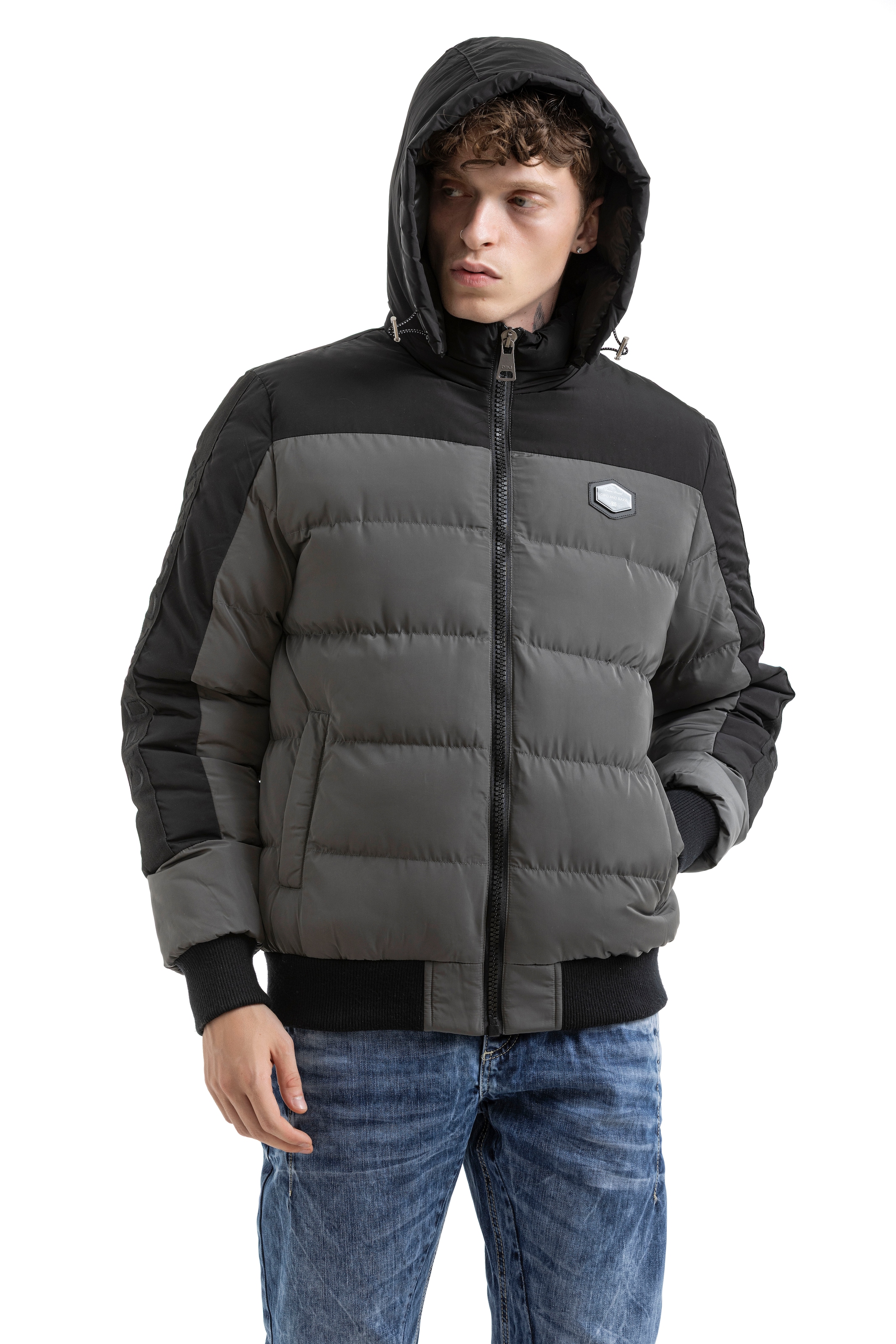 Cipo & Baxx Steppjacke mit Kapuze