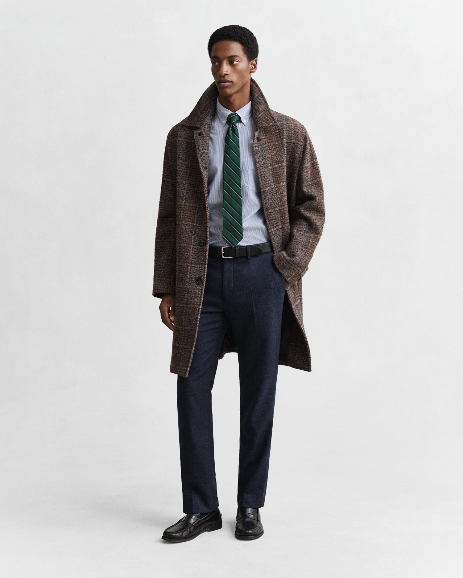 Gant Chemise à manches longues »REG POPLIN BANKER SHIRT« Banker Stripe Popeline, leichte Baumwolle