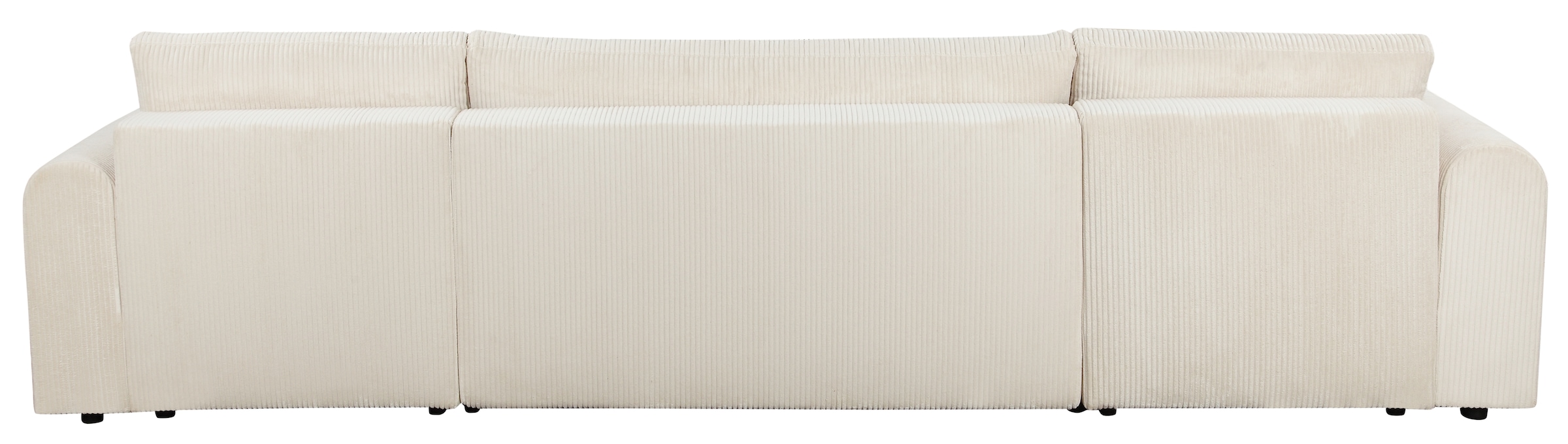 GOODproduct Wohnlandschaft »JONAA, 311 cm, U-Form, Schlafsofa, Boxspringfederung, Cord u. Struktur« 133/270cm, Bettkasten, Seitentaschen, Cord und Struktur