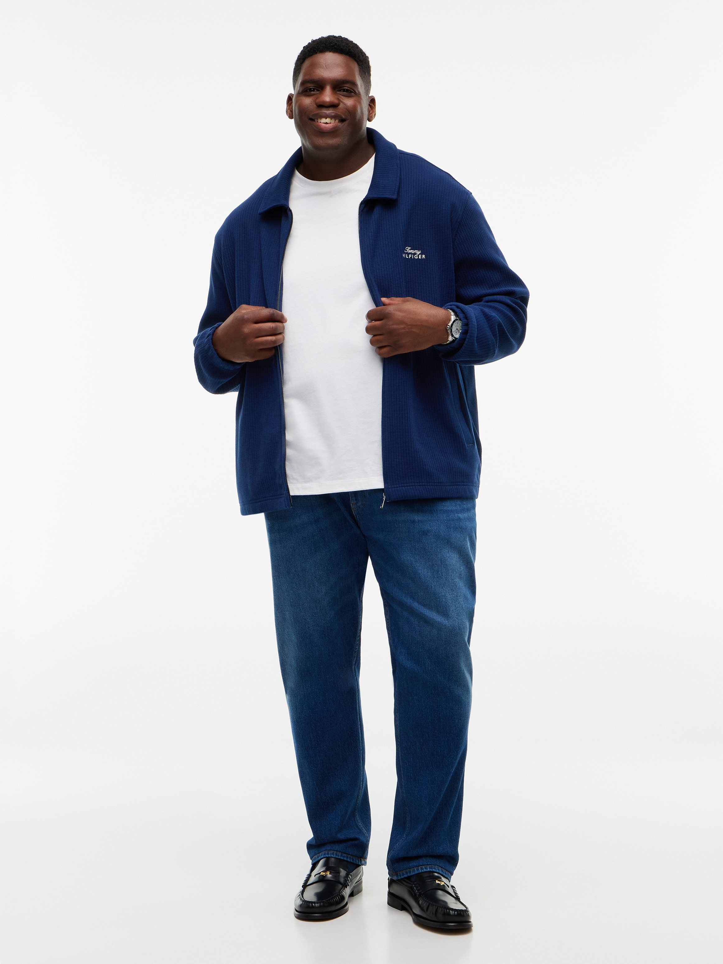 Tommy Hilfiger Big & Tall Strickjacke »BT-SUMMER TEXTURE IVY JACKET« Grosse Grössen