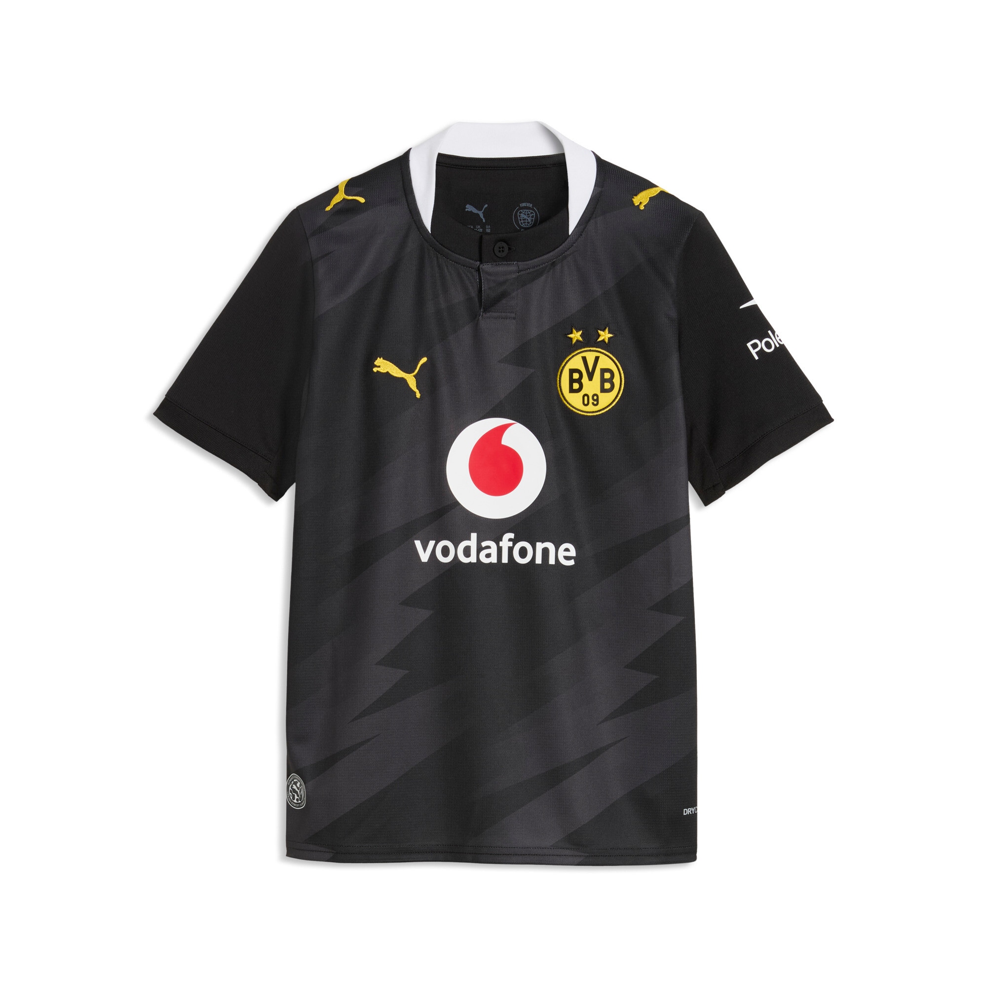 PUMA Fussballtrikot »BVB AWAY JERSEY REPLICA JR« für Jugendliche, mit DryCELL-Technologie, atmungsaktiv