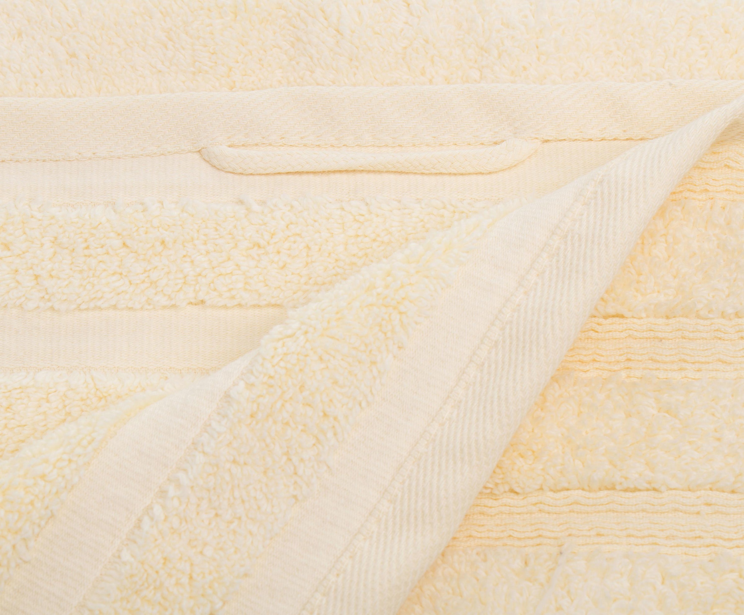 Gözze Badetuch »Monaco« Uni Farben, mit gewellter Bordüre, reine Baumwolle