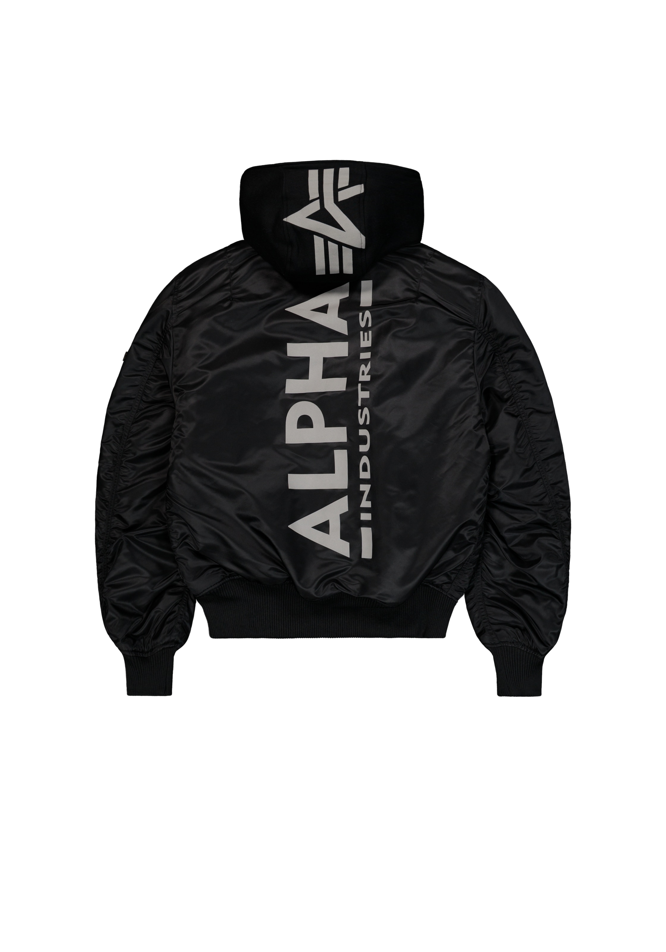 Alpha Industries Veste bomber »MA-1 ZH Back Print« mit Kapuze Kunstfaser, slim fit
