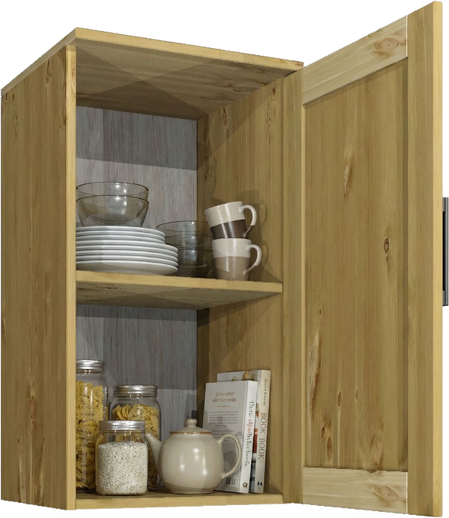 Home affaire Kitchenette »Meliss« aus massiver Kiefer, mit Soft-Close-Funktion, 8-teiliges Set