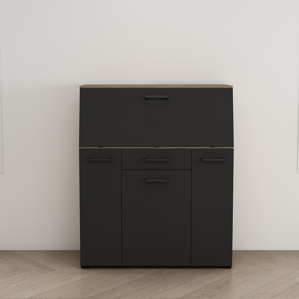 GOODproduct Secrétaire »Moid, Home-Office-Schreibtisch,« viele Stauraummöglichkeiten, kompaktes & modernes Design, B. 88,5 cm