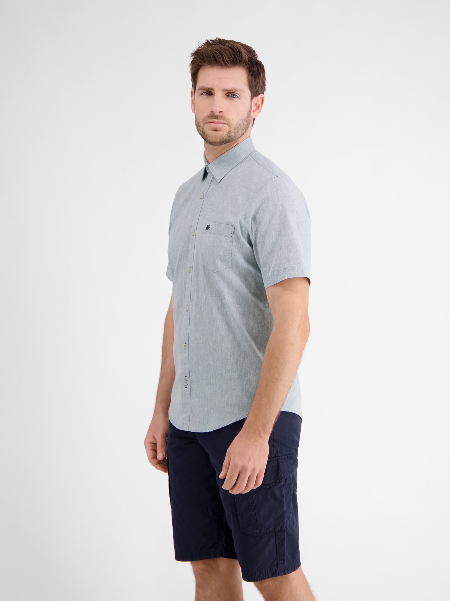 LERROS Chemise en lin »LERROS Lässiges Baumwoll-Leinenhemd, unifarben«