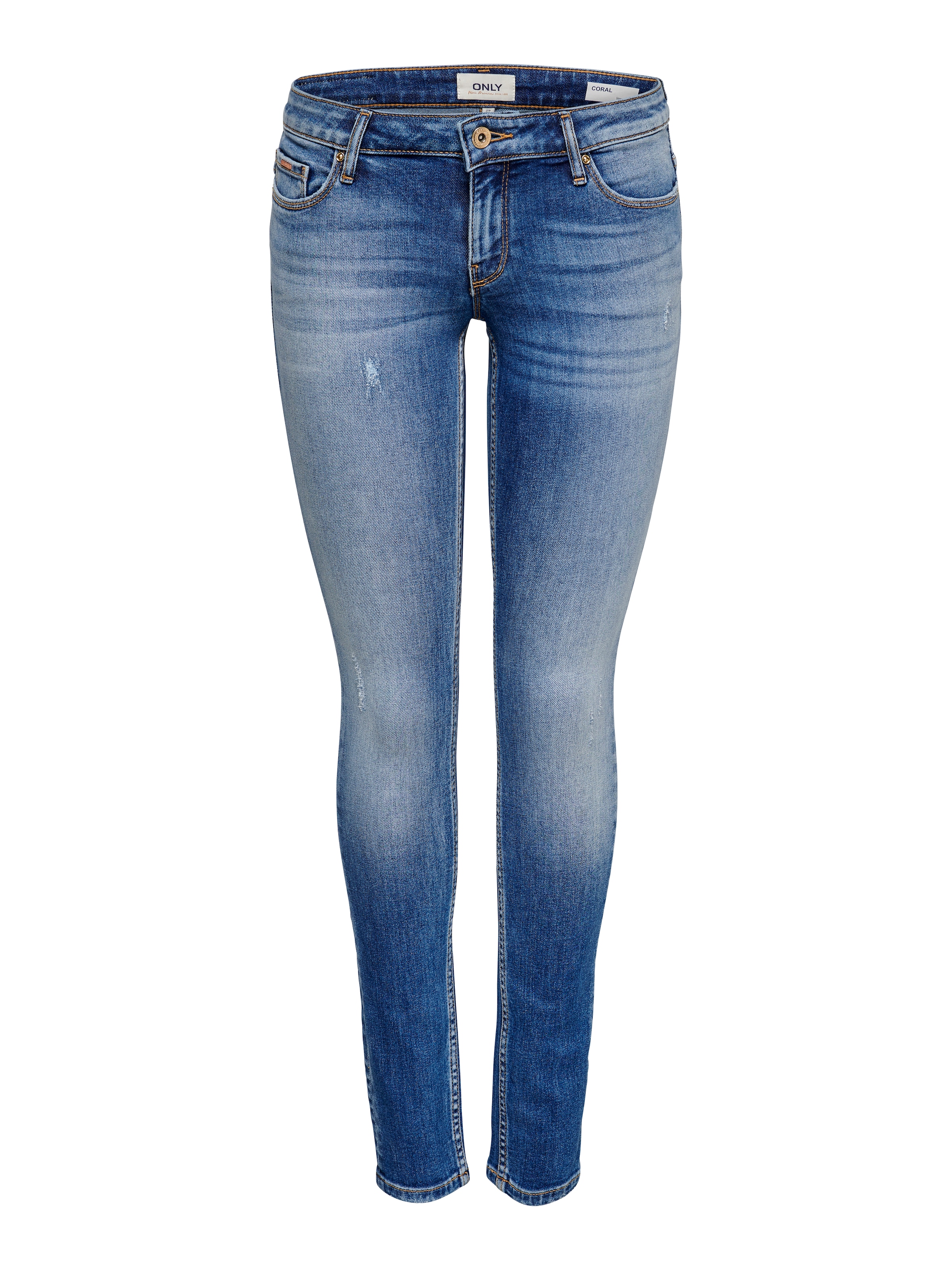 ONLY Jeans skinny »ONLCORAL LOW SK JEANS« mélange de coton, coupe skinny