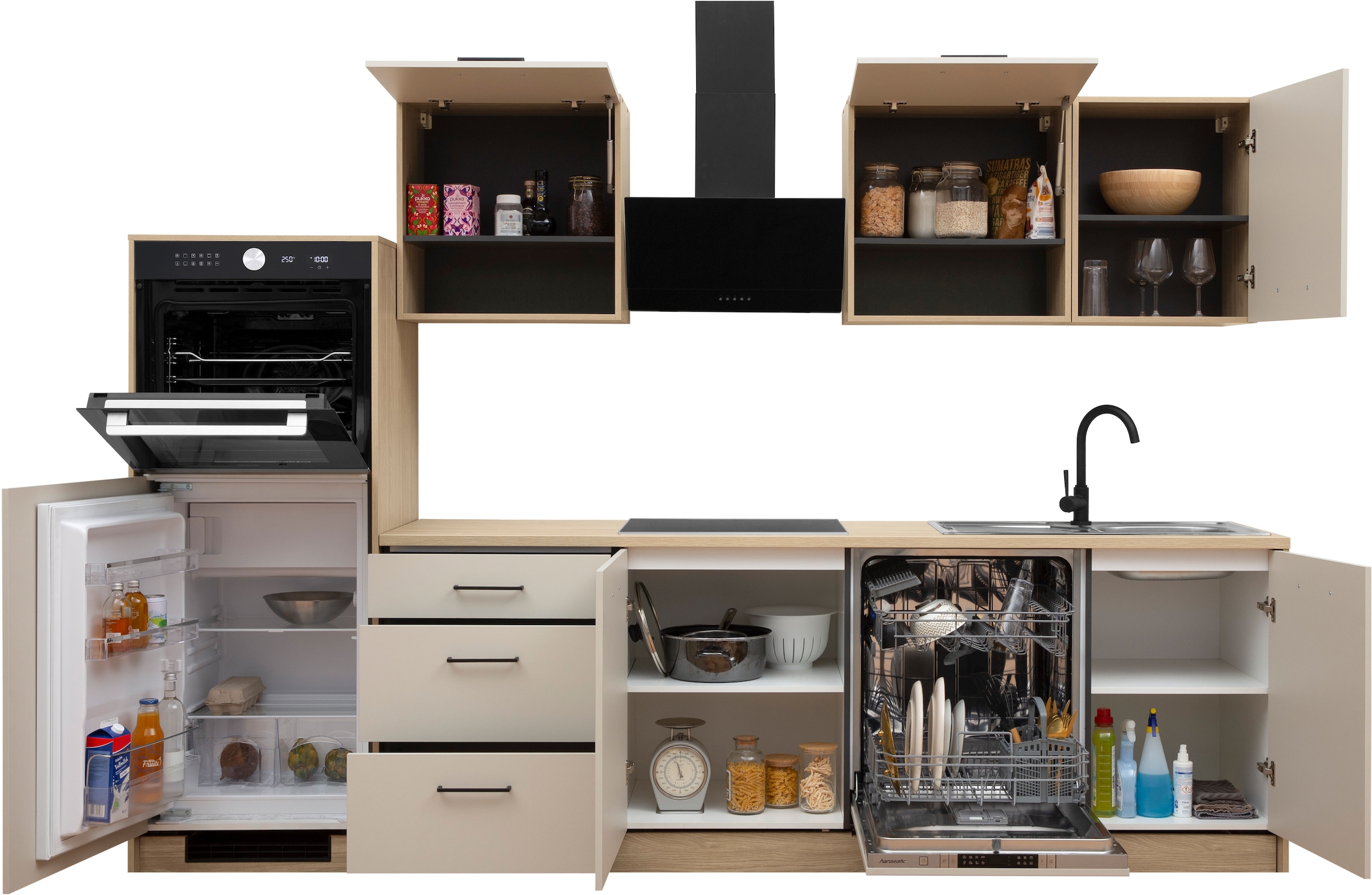 KOCHSTATION Unterschrank »KS-Kolari« 1 Stk. tlg. Masse (B/T/H): 60,1 x 60 x 88 cm