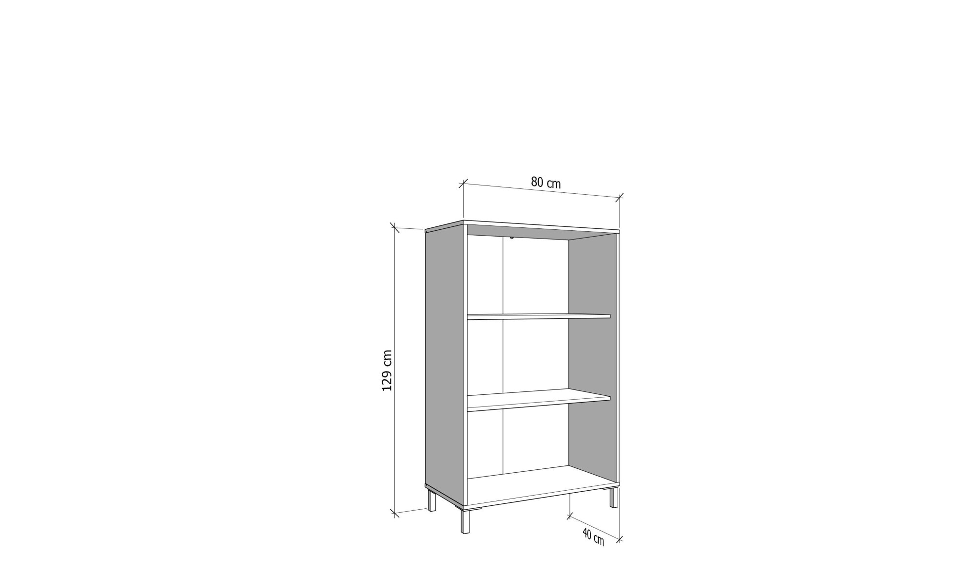 Home affaire Buffet haut »LAVAL, Hochkommode, Vitrine, Glasvitrine, Kombi-Highboard« Highboard moderne en décor Artisan avec façade en verre & effet lamelles