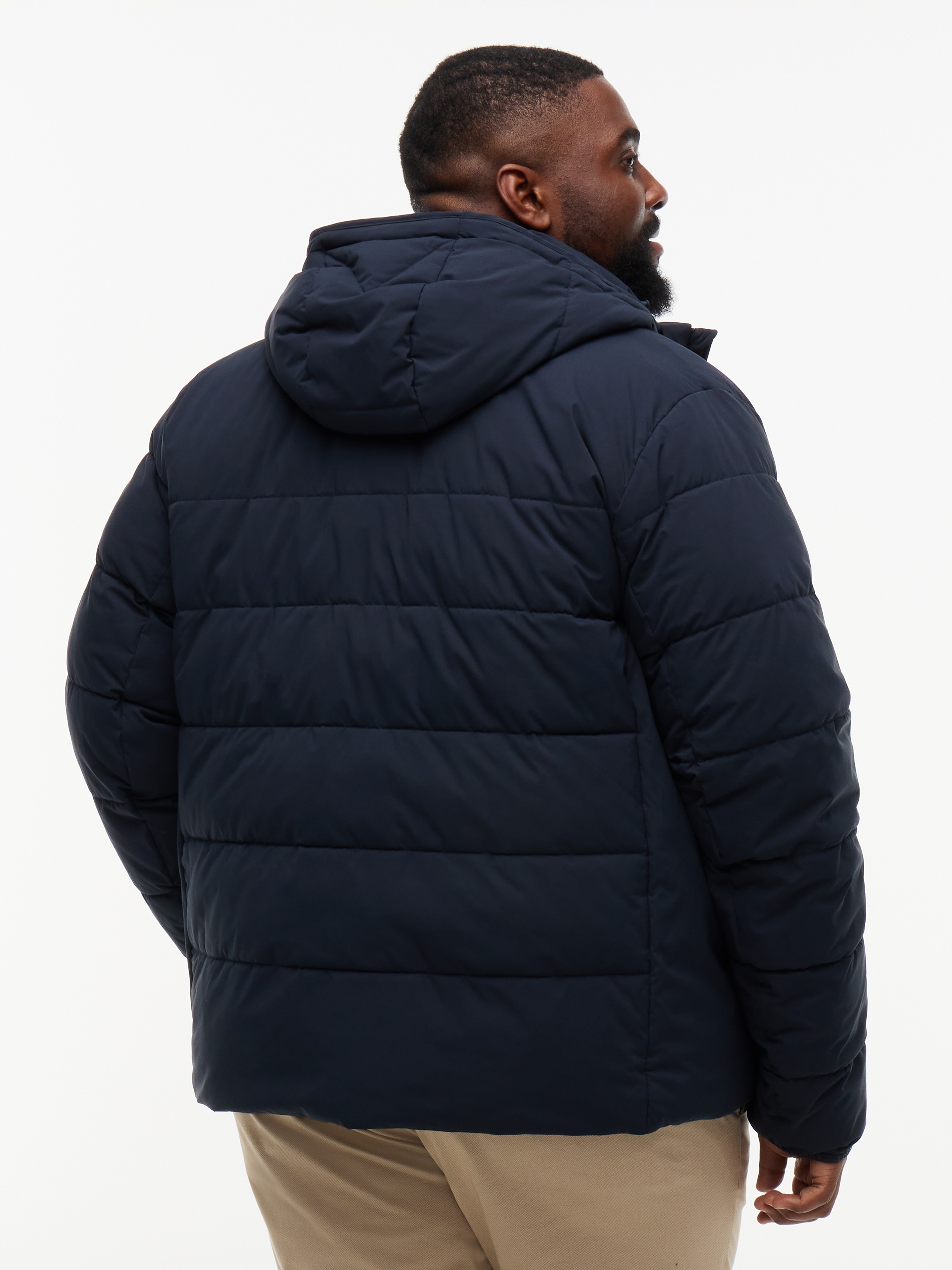 Tommy Hilfiger Big & Tall Steppjacke »BT-DETACH HOODED BRANDED« mit Kapuze Grosse Grössen, normale Passform