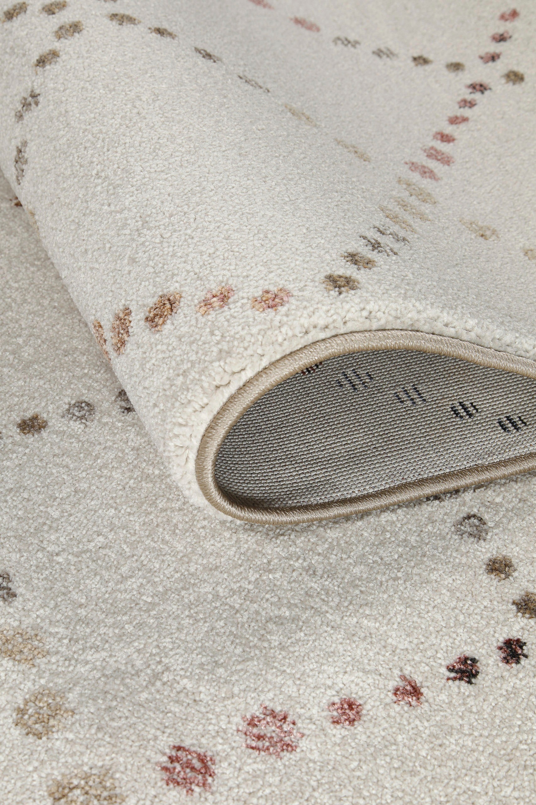 GOODproduct Teppich »Thoren« rechteckig 12 mm Höhe weicher Kurzflor, Rautenmuster mit Fransen, Wohnzimmer, Schlafzimmer