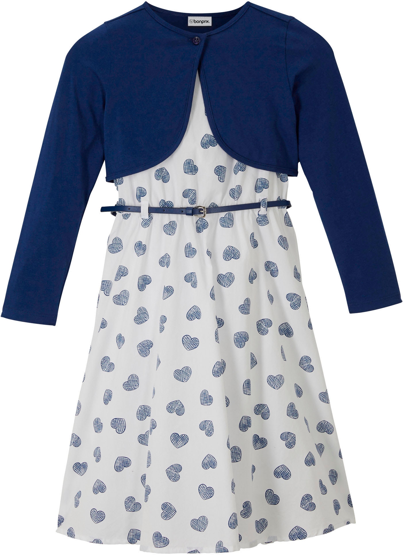 bonprix Robe d'été Set, 3 tlg. festlicher Stil, Set, aus Baumwolle und Polyurethan