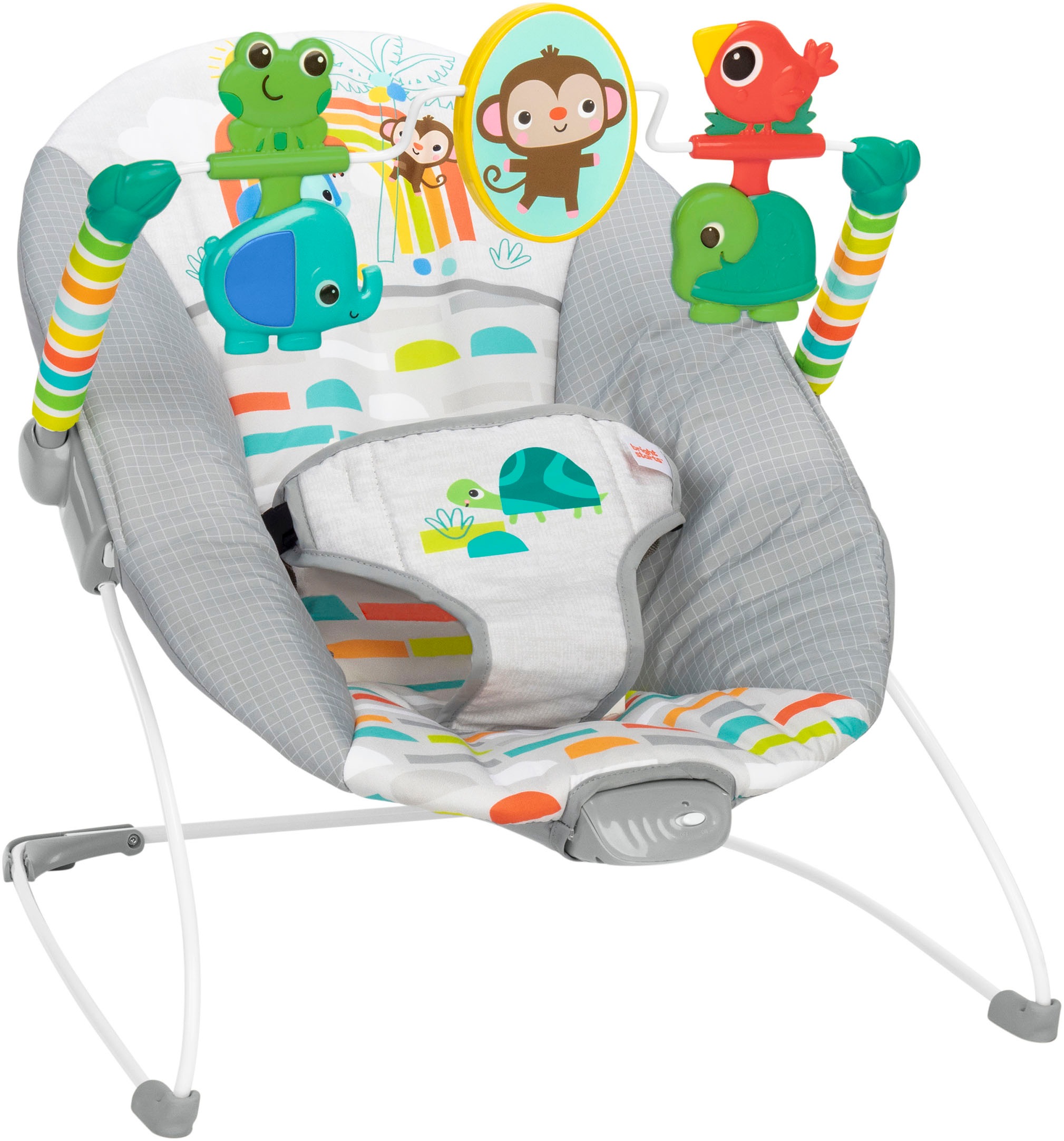 Bright Starts Babywippe »Playful Paradise™ Vibrating Bouncer« bis 9 kg mit Sound-Effekt