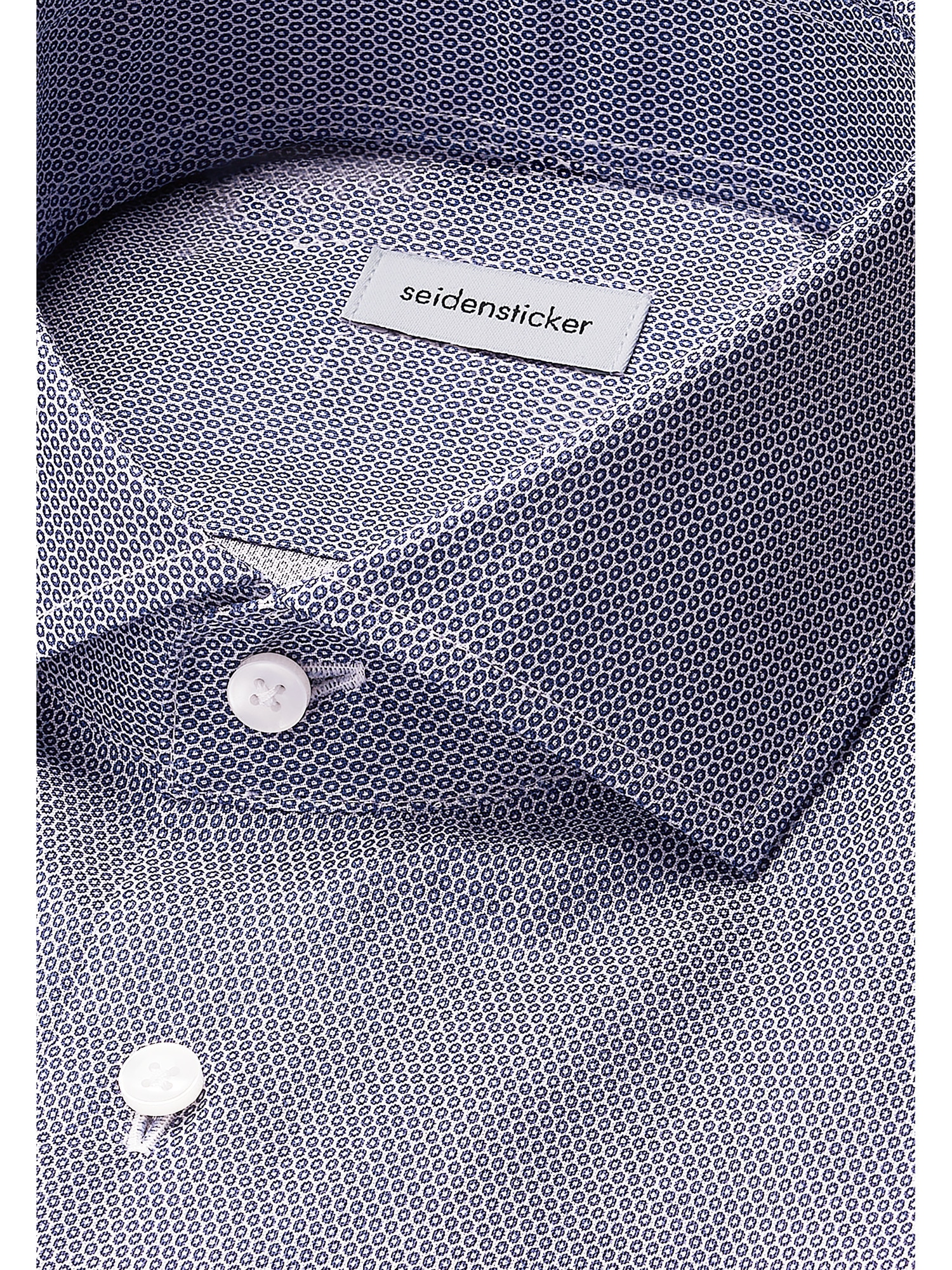 seidensticker Chemise d'affaires »Schwarze Rose« Slim 1/1 Kentkragen Druck