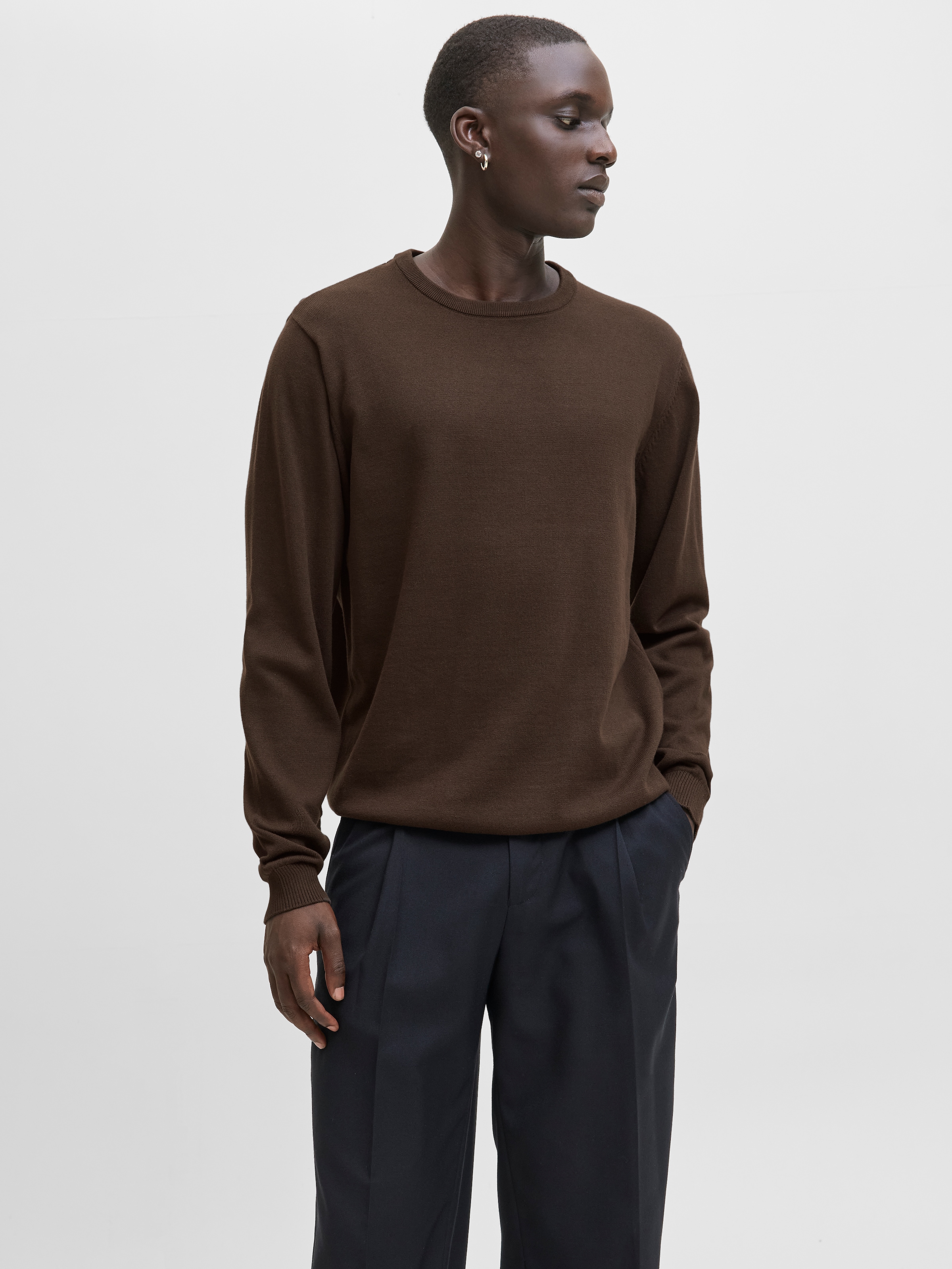 Jack & Jones Rundhalspullover »JJEBASIC KNIT CREW NECK NOOS« mit Rundhalsausschnitt
