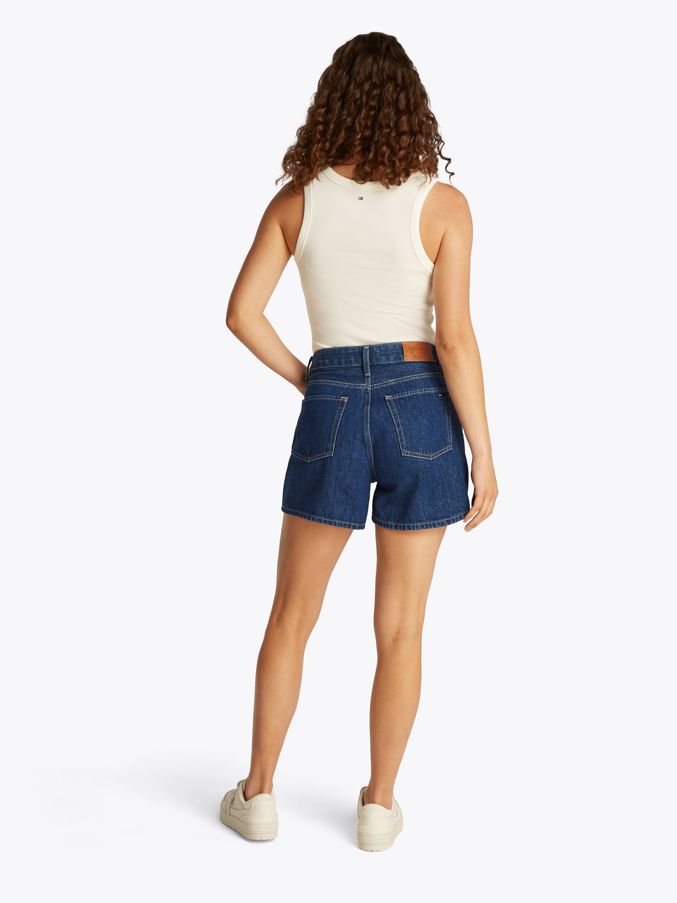 Tommy Hilfiger Short »DNM MINI SHORT HW ACE«  mit ausgestelltem Bein
