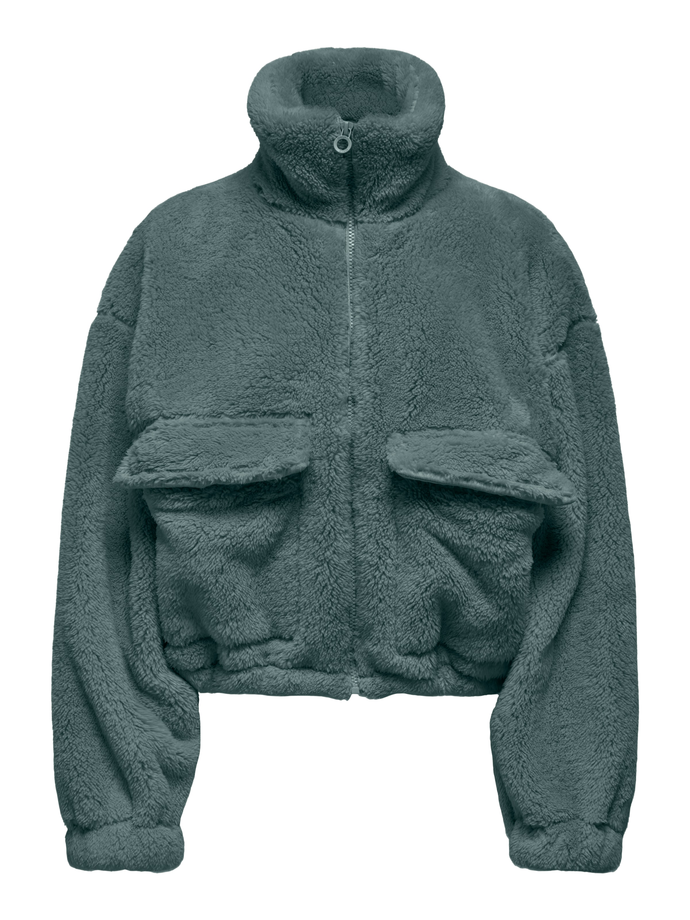 ONLY Plüschjacke »ONLANNA CONTACT LIFE SOL JACKET CC OTW« mit aufgesetzten Taschen, weiche Plüschqualität