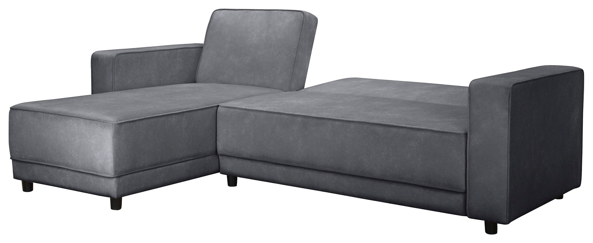 Dorel Home Canapé d'angle »Allie Schlafsofa 230 cm mit Relaxfunktion in der Rückenlehne« Schlaffunktion (108/194,5cm), trendiger Cord o. pflegeleichter Velours