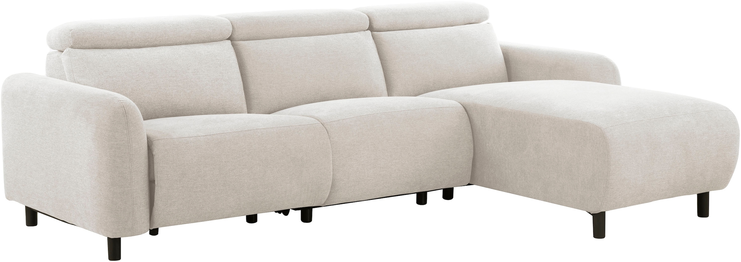 GOODproduct Canapé d'angle »SKAANE Struktur, L-Form, 274 cm, manuelle/elektrische Relaxfunktion,« 274 cm, mit Kopfteilverstellung und man. oder elektr. Relaxfunktion