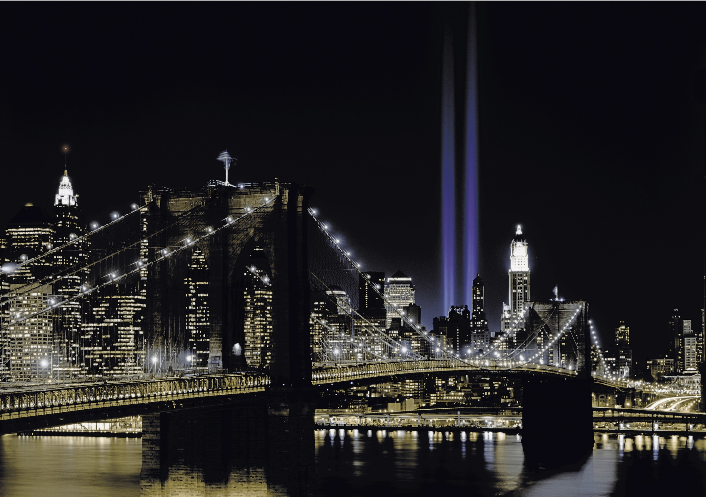 Papermoon Fototapete »New York by night« glatt
