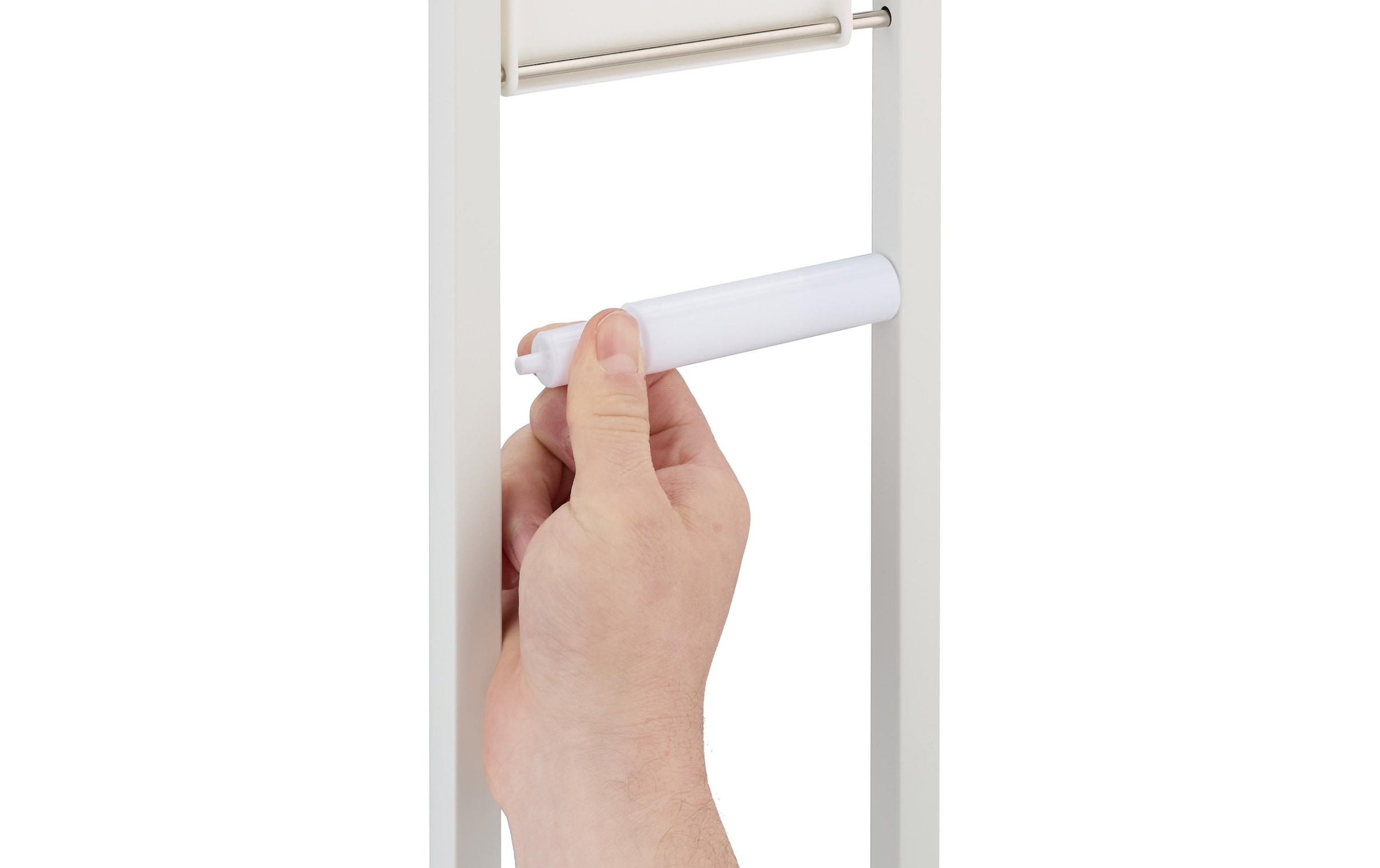 relaxdays Garniture de WC »Edelstahl Bambus« aus acier inoxydable | bambou | métal | plastique
