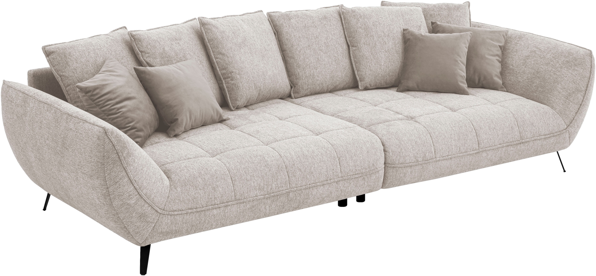 exxpo - sofa fashion Canapé Big »Triton Mega Sofa ,toller Sitzkomfort, Steppung im Sitz, Breite 311cm« inkl.10-teiliges Kissenset,gemütliches Megasofa,viel Platz zum Relaxen