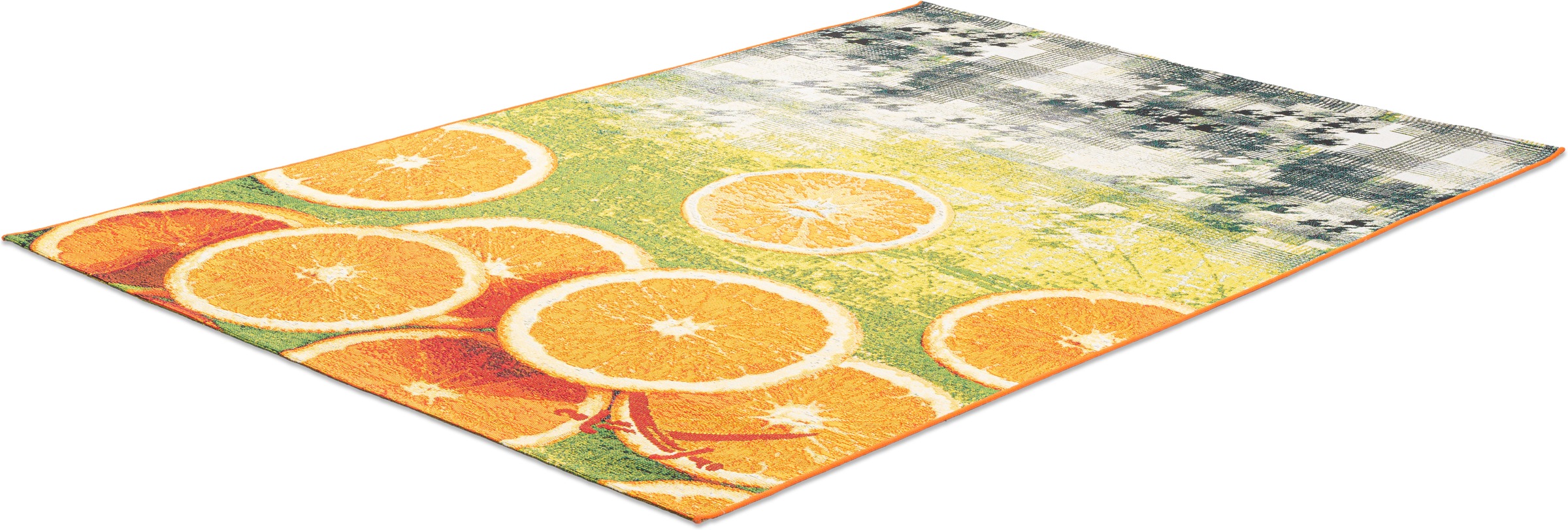 Sansibar Teppich »Rantum Beach 002« rechteckig 5 mm Höhe Flachgewebe, modernes Sommer Design, In- und Outdoor geeignet