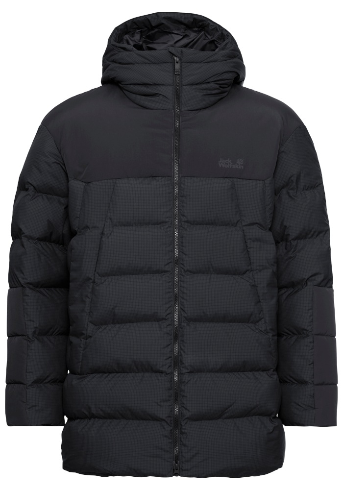 Jack Wolfskin Veste d'hiver »ICY HOLLOW HOODED JKT M« avec doublure et rembourrage en polyester, veste d'hiver, phantom