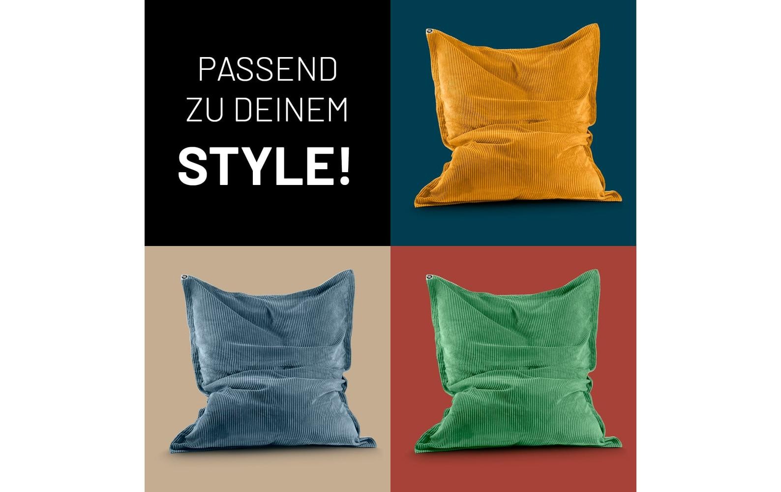 Lumaland Pouf »Cord 380 l« Sitzsack für Innen