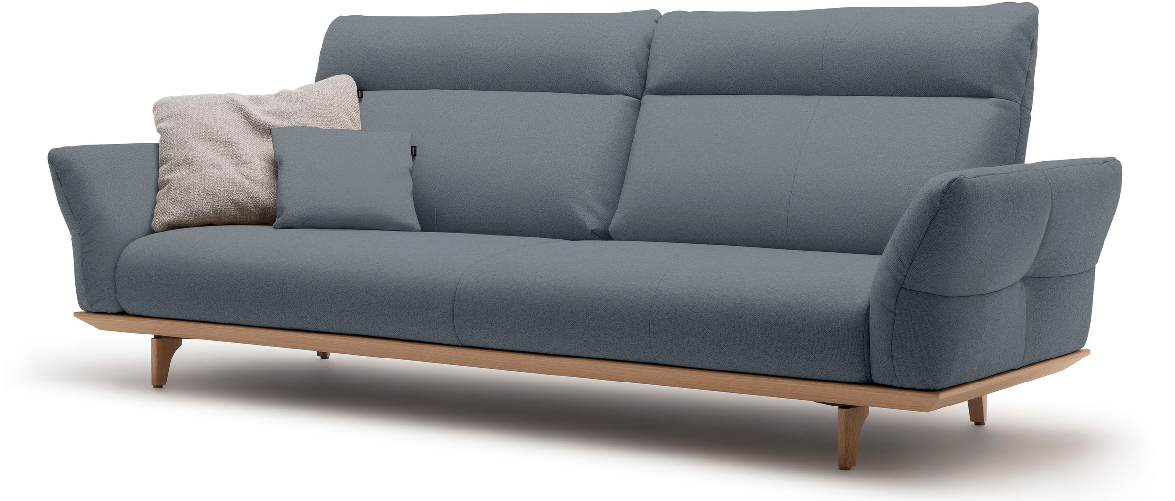 Creation BY ROLF BENZ 4 places »CR.460 Designsofa, erstklassiger Sitzkomfort, verst. Rückenlehne« socle en chêne, pieds en chêne naturel, largeur 248 cm