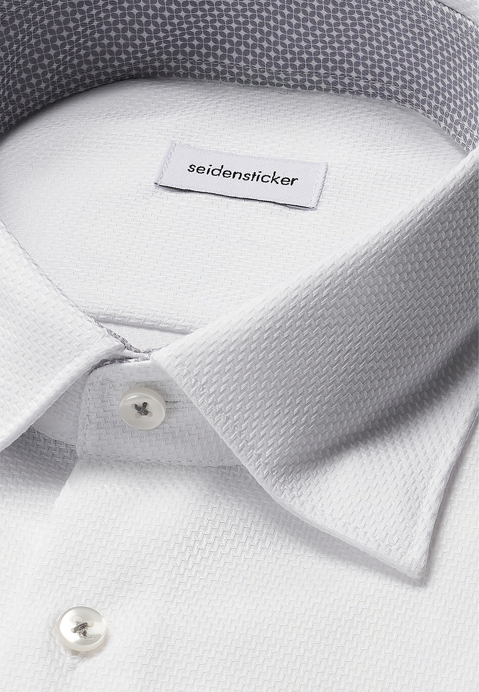 seidensticker Businesshemd »Schwarze Rose« Comfort 1/1 Covered-Button-Down-Kragen Struktur