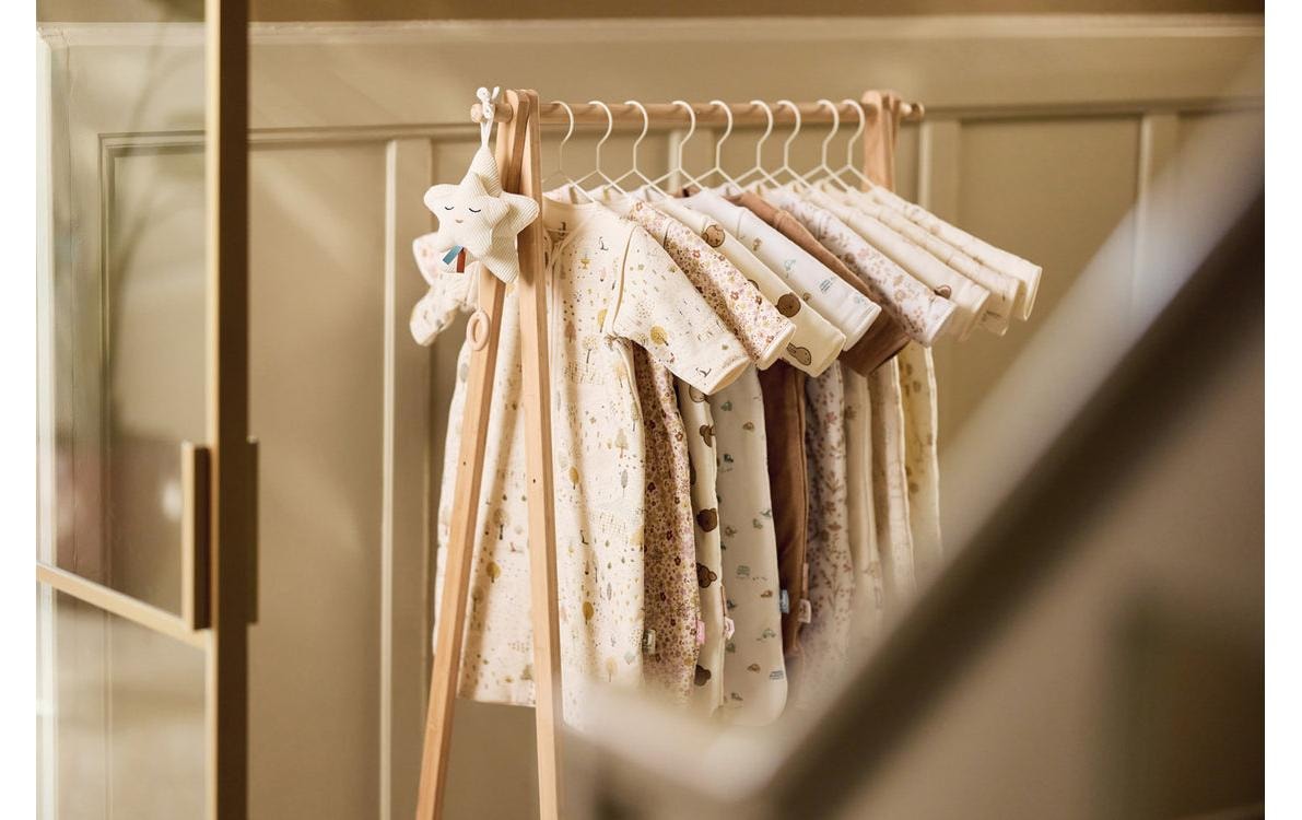 Jollein Babyschlafsack »Milky Coffee 60 cm« Gefütterter Schlafsack mit abnehmbaren Ärmeln