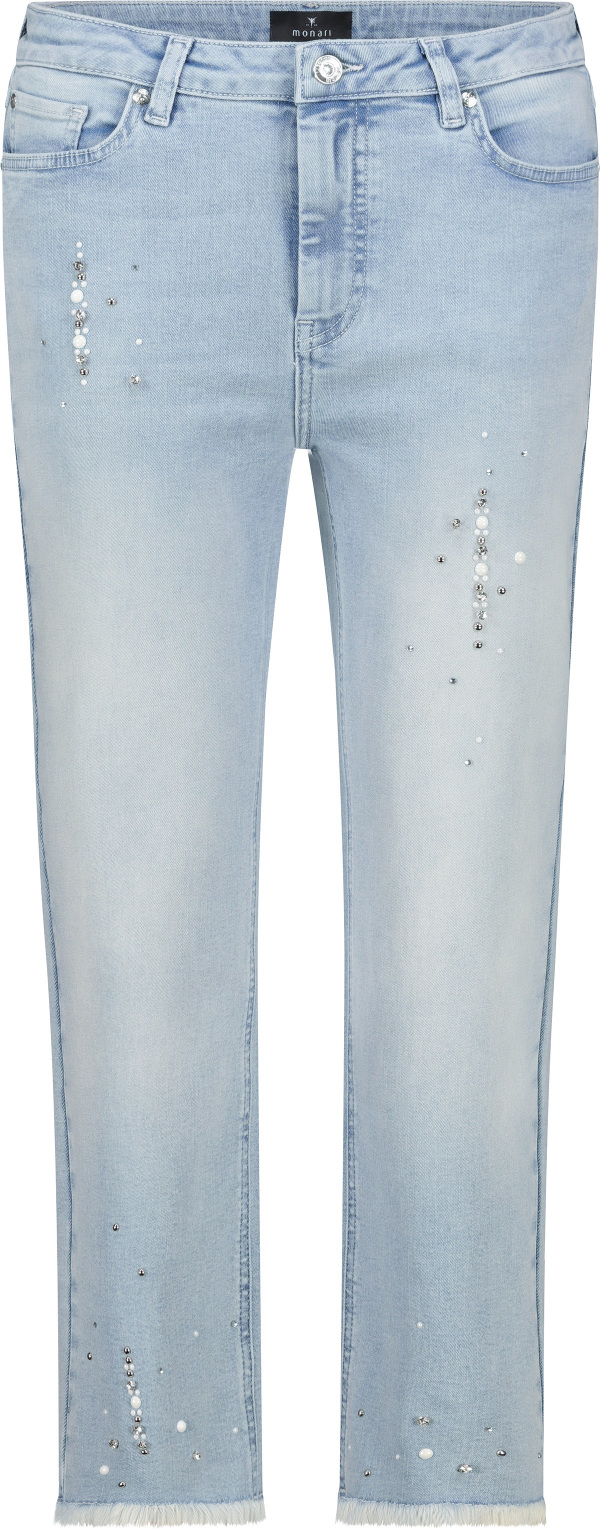 Monari 7/8-Hose »Hose Greta short Schmuck«  Regular fit mit Schmuckdetails