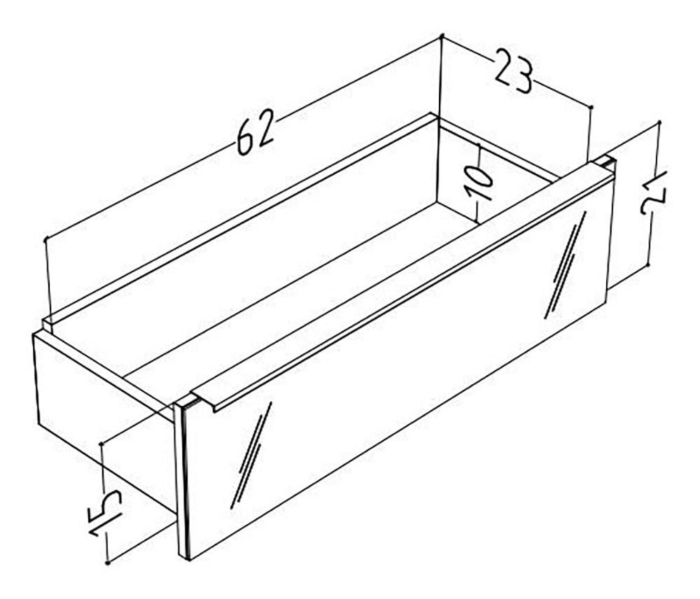 Mäusbacher Unterschrank »Nova Garderobe« Schubladenfront eiche massiv inkl. Griffbeleuchtung BHT 110x50x32 cm