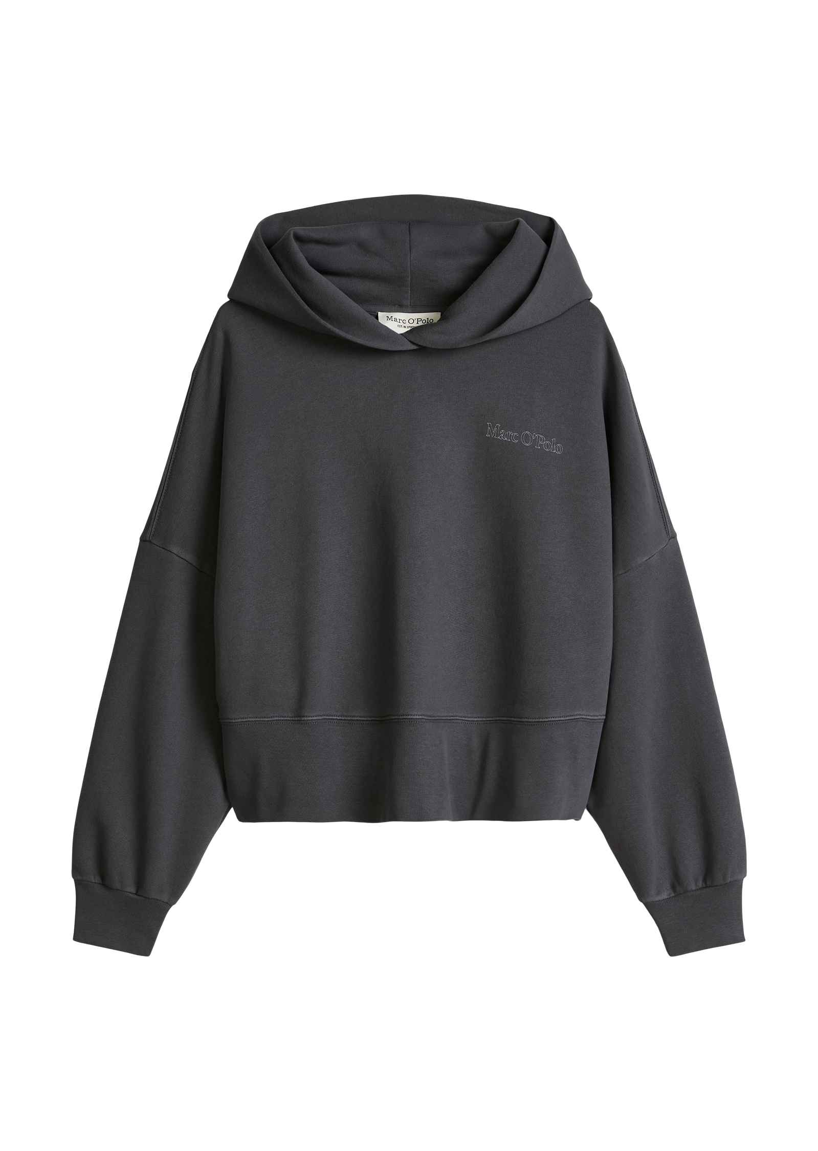 Marc O'Polo Hoodie , relaxed fit mit recycelter Baumwolle, leicht verkürzter Schnitt

