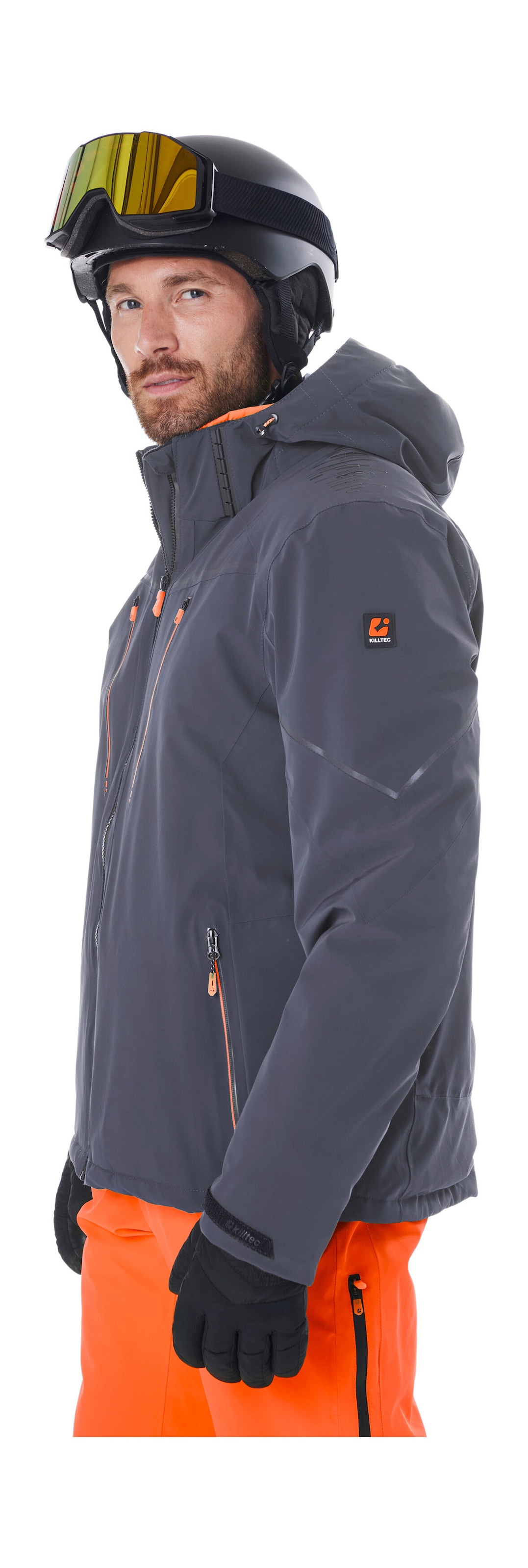 Killtec Skijacke »KSW 50 MN SKI JCKT« Herren Skijacke: wasserdicht, atmungsaktiv, 4-Wege-Stretch, Schneefang