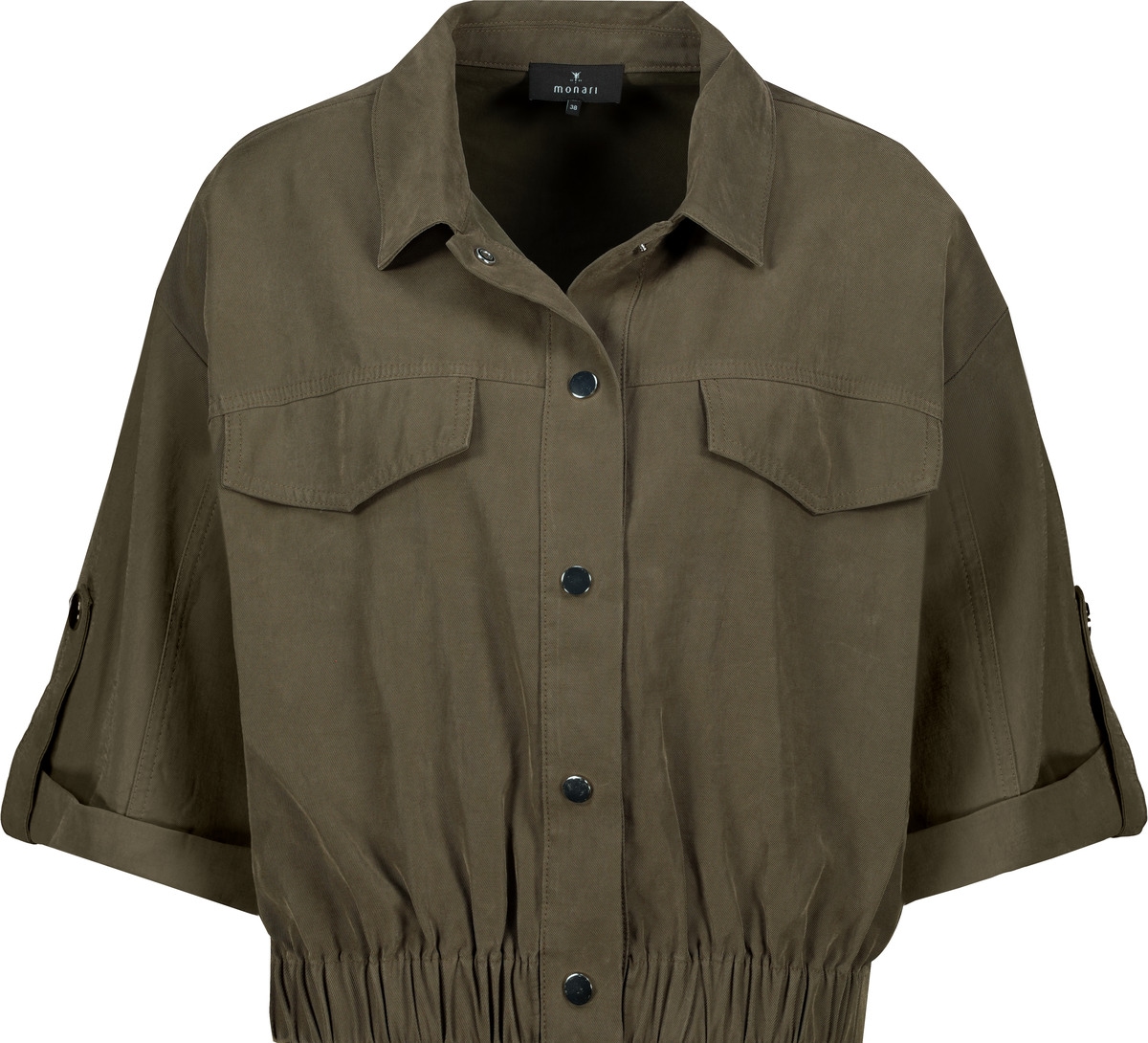 Monari Veste chemise »Jacke Modal« ohne Kapuze Regular fit mit Druckknöpfen